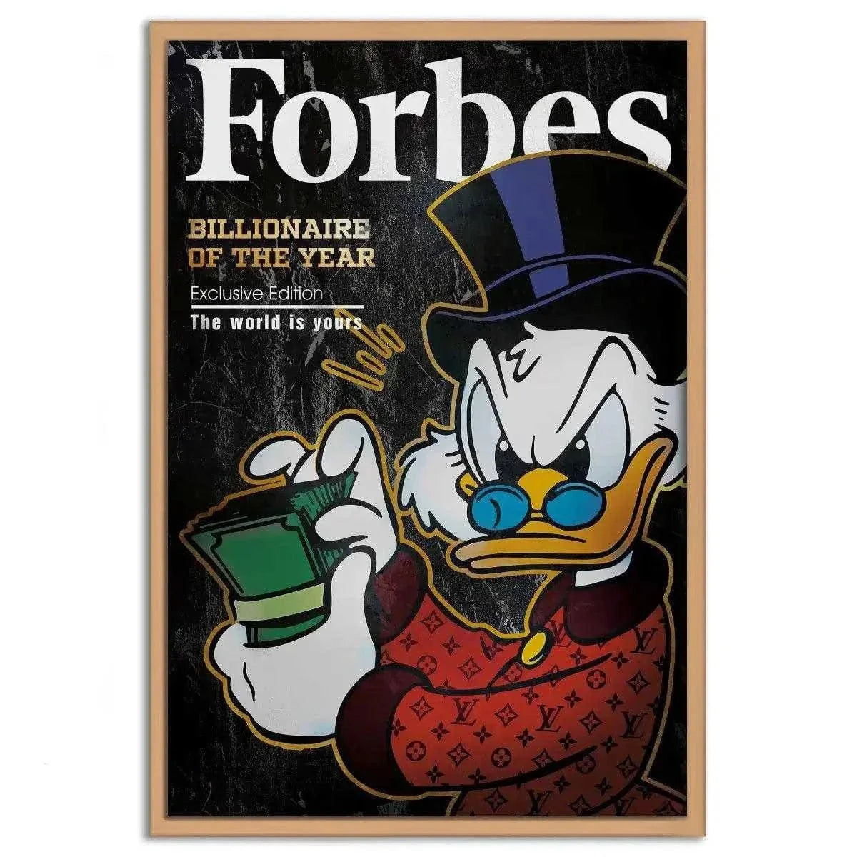 Billionaire of the year - Leinwandbild Motivation by SimpleCanvas