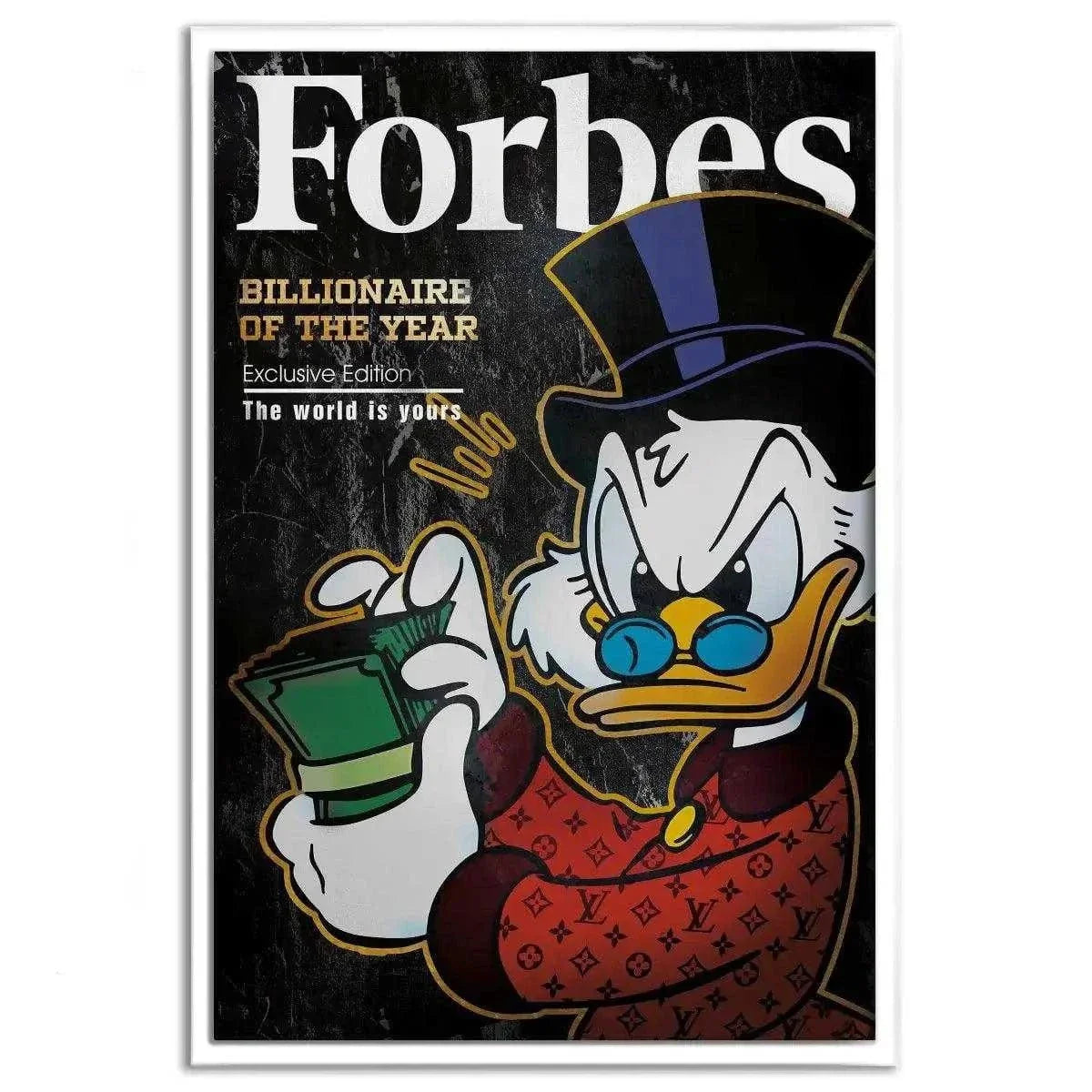 Billionaire of the year - Leinwandbild Motivation by SimpleCanvas