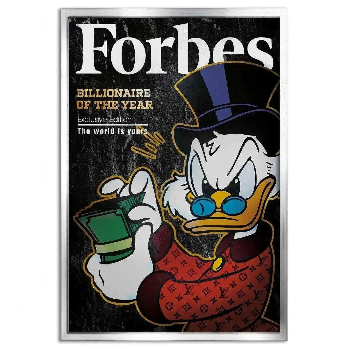 Billionaire of the year - Leinwandbild Motivation by SimpleCanvas