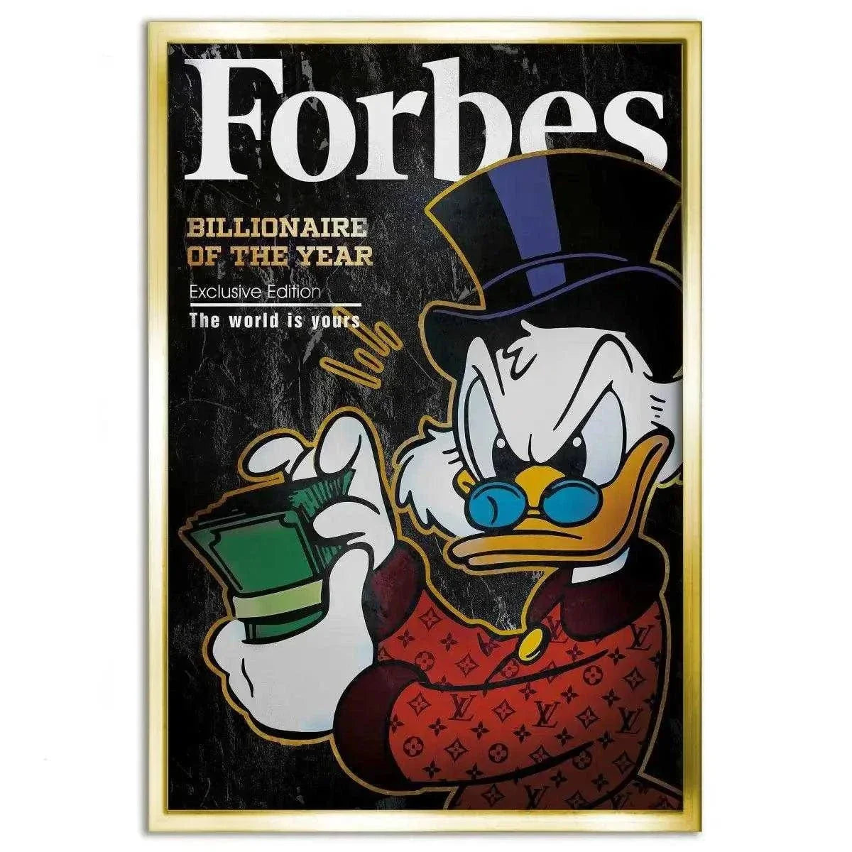 Billionaire of the year - Leinwandbild Motivation by SimpleCanvas