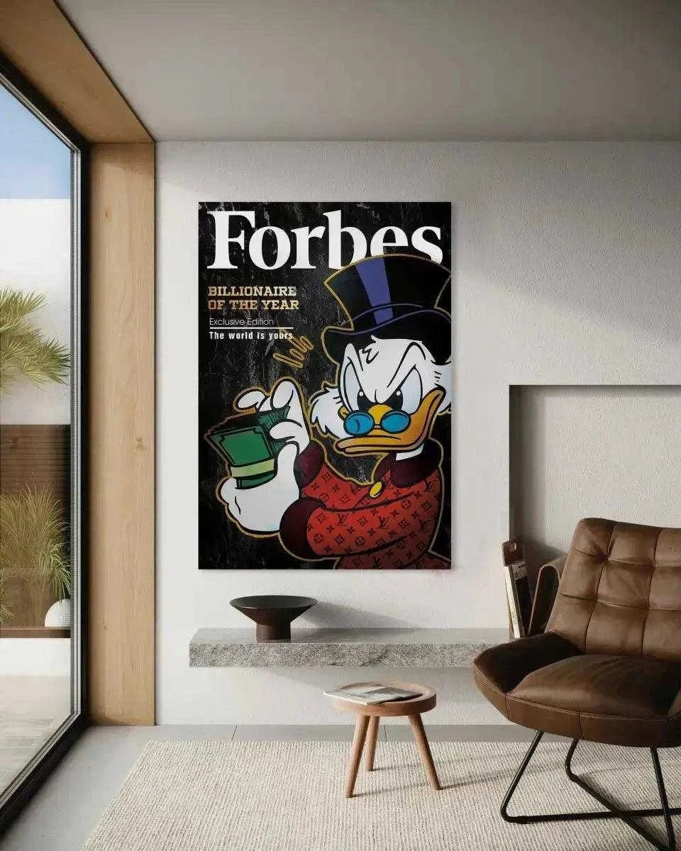 Billionaire of the year - Leinwandbild Motivation by SimpleCanvas