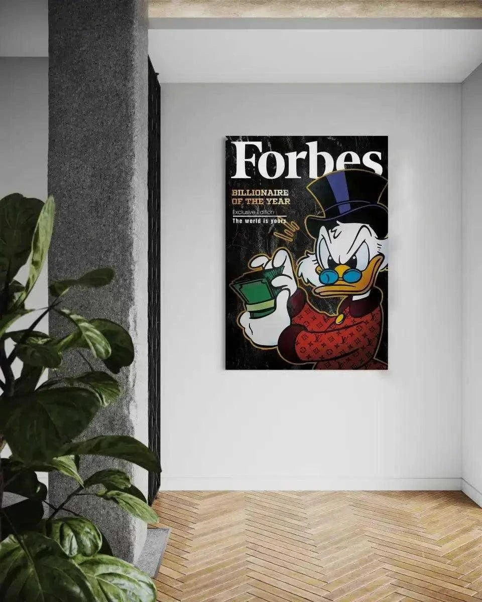 Billionaire of the year - Leinwandbild Motivation by SimpleCanvas