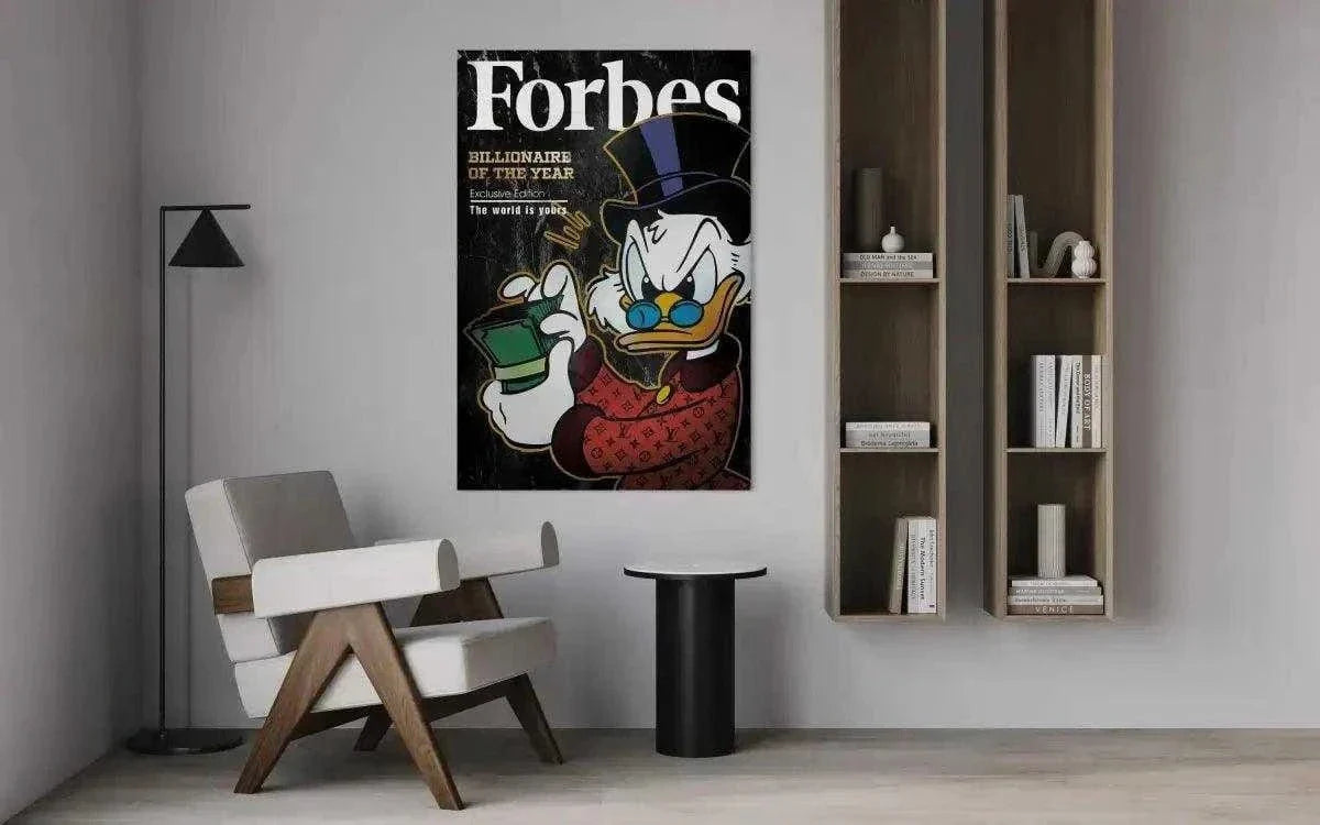 Billionaire of the year - Leinwandbild Motivation by SimpleCanvas