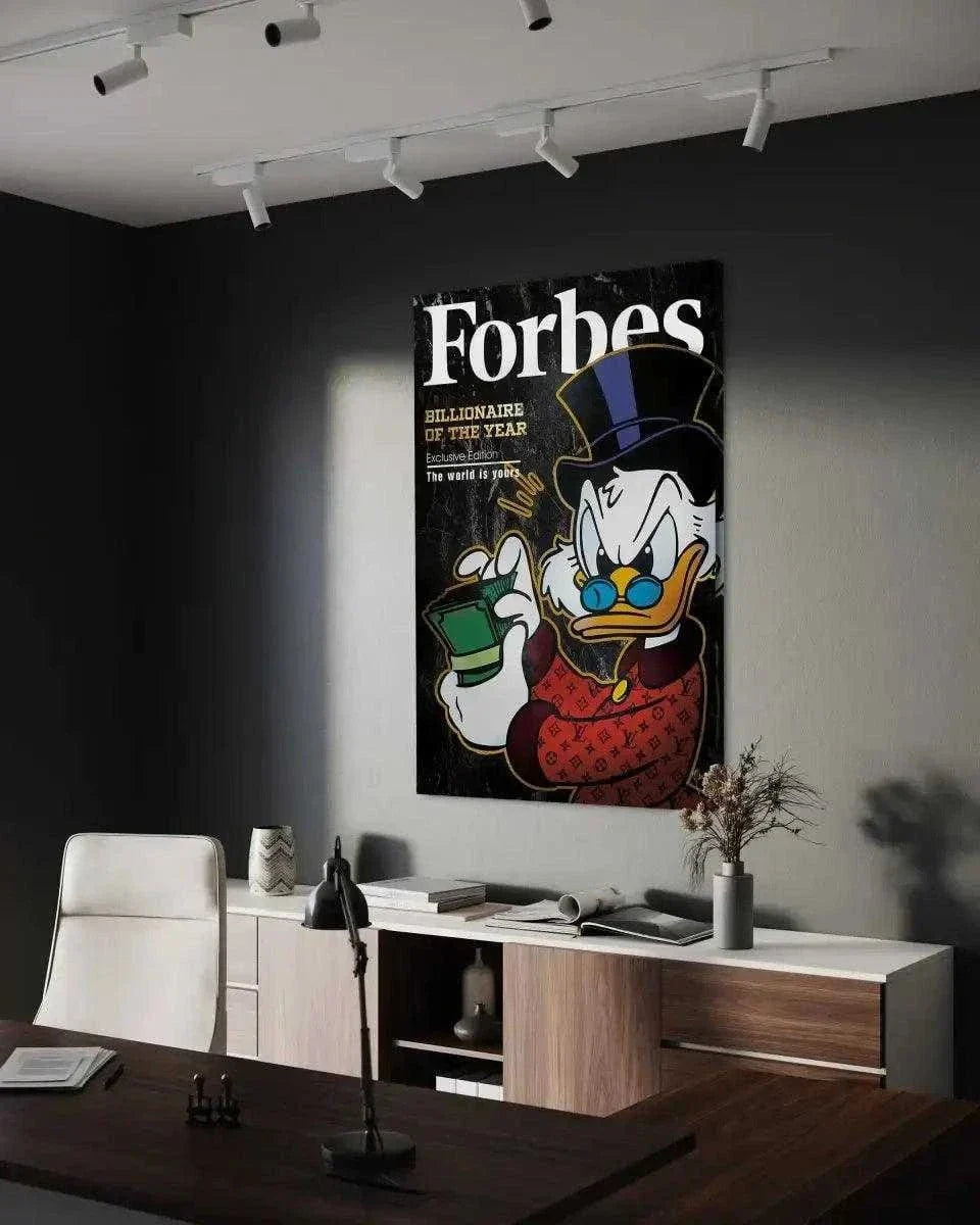 Billionaire of the year - Leinwandbild Motivation by SimpleCanvas