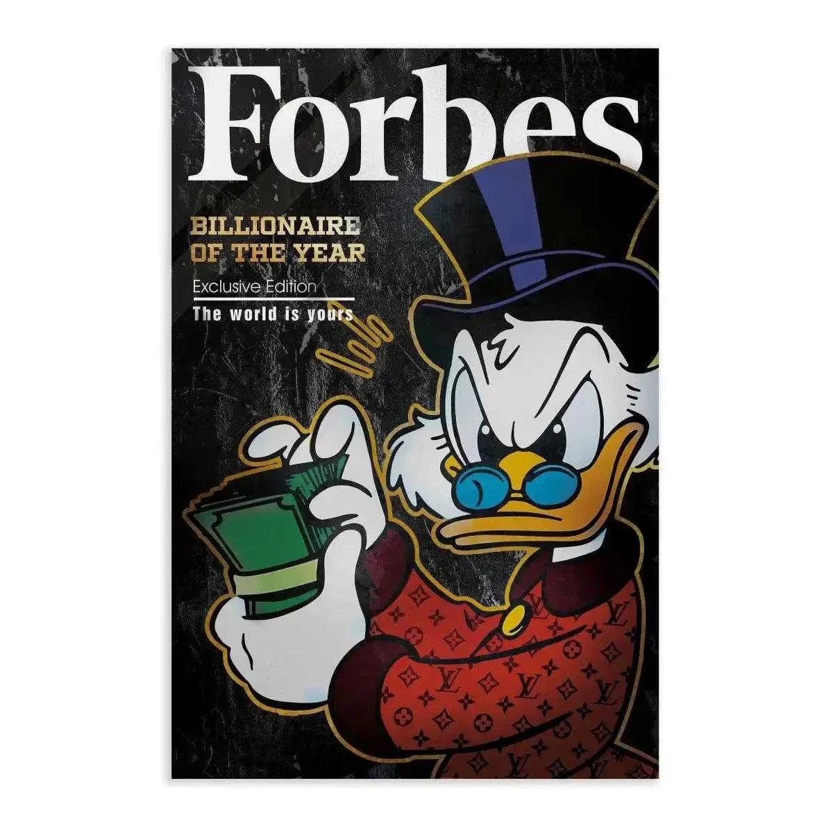 Billionaire of the year - Leinwandbild Motivation by SimpleCanvas