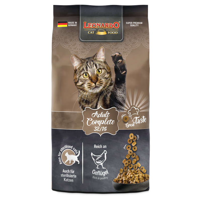 LEONARDO Adult Complete 32/16 – Trockenfutter für Katzen
