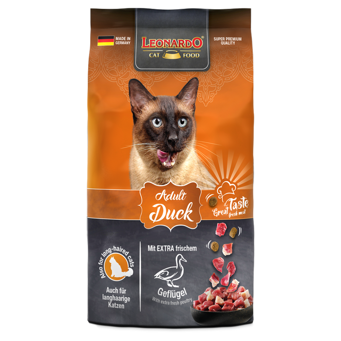 LEONARDO Adult Duck – Trockenfutter für Katzen