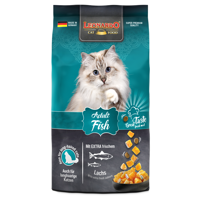 LEONARDO Adult Fish – Trockenfutter für Katzen