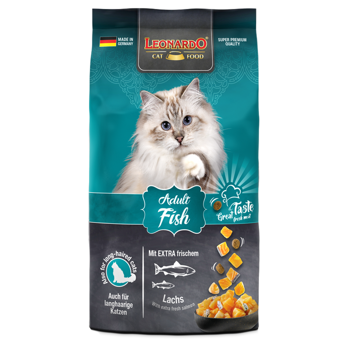 LEONARDO Adult Fish – Trockenfutter für Katzen