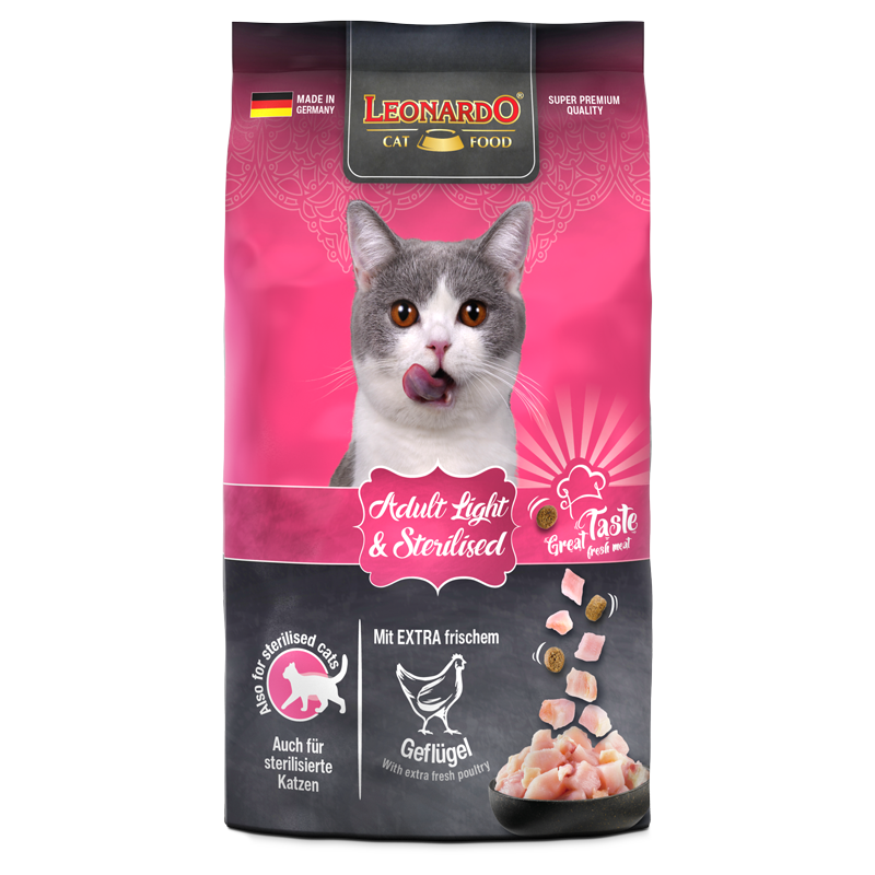 LEONARDO Adult Light – Trockenfutter für Katzen