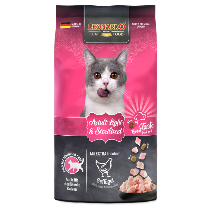 LEONARDO Adult Light – Trockenfutter für Katzen