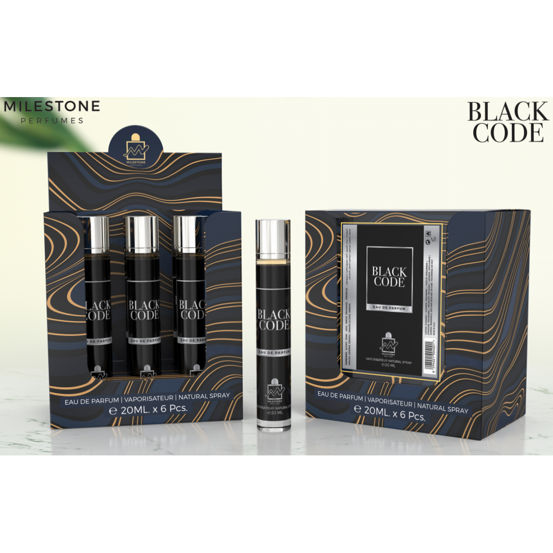 Milestone Black Code Eau de Parfum 20ml
