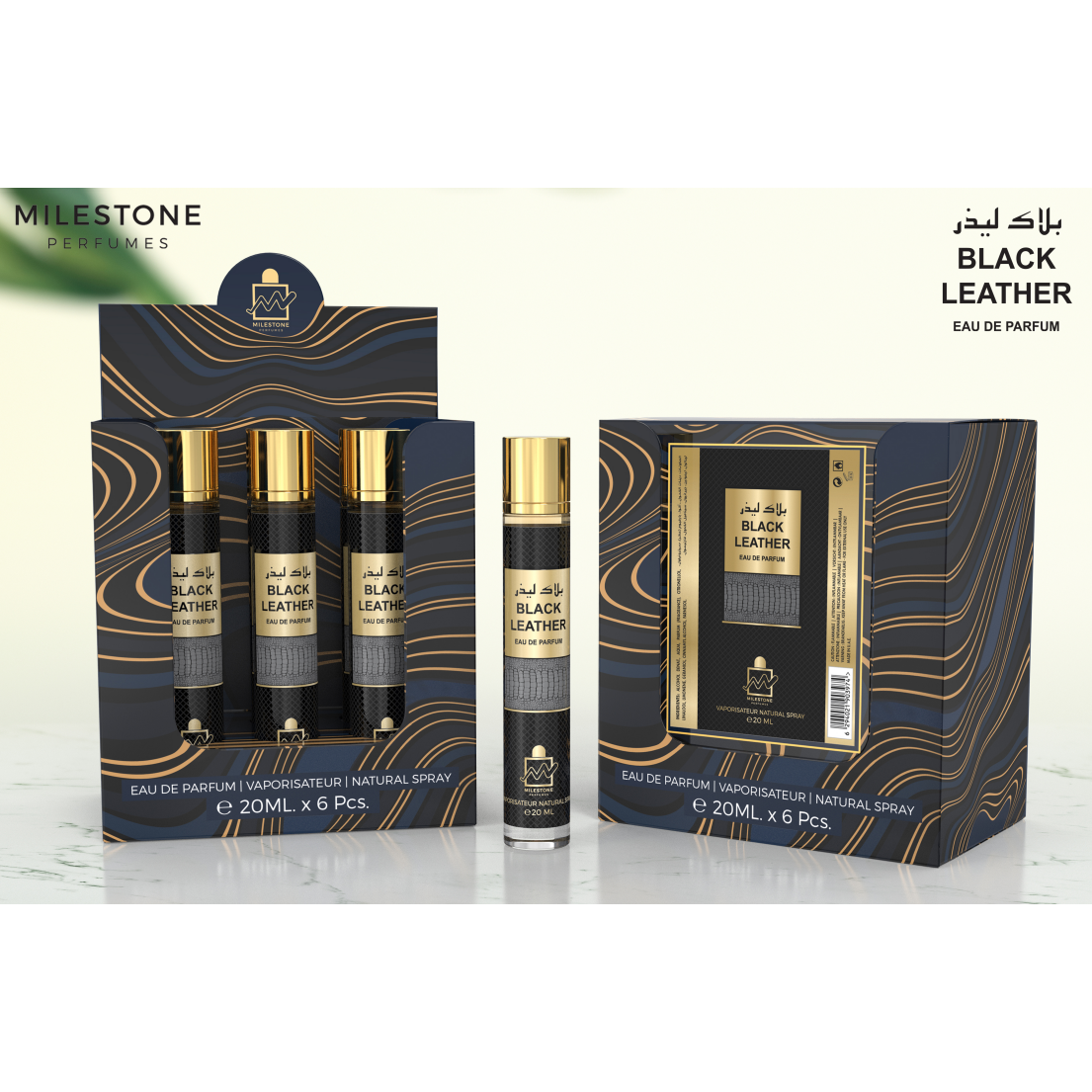 Milestone Black Leather Eau de Parfum 20ml