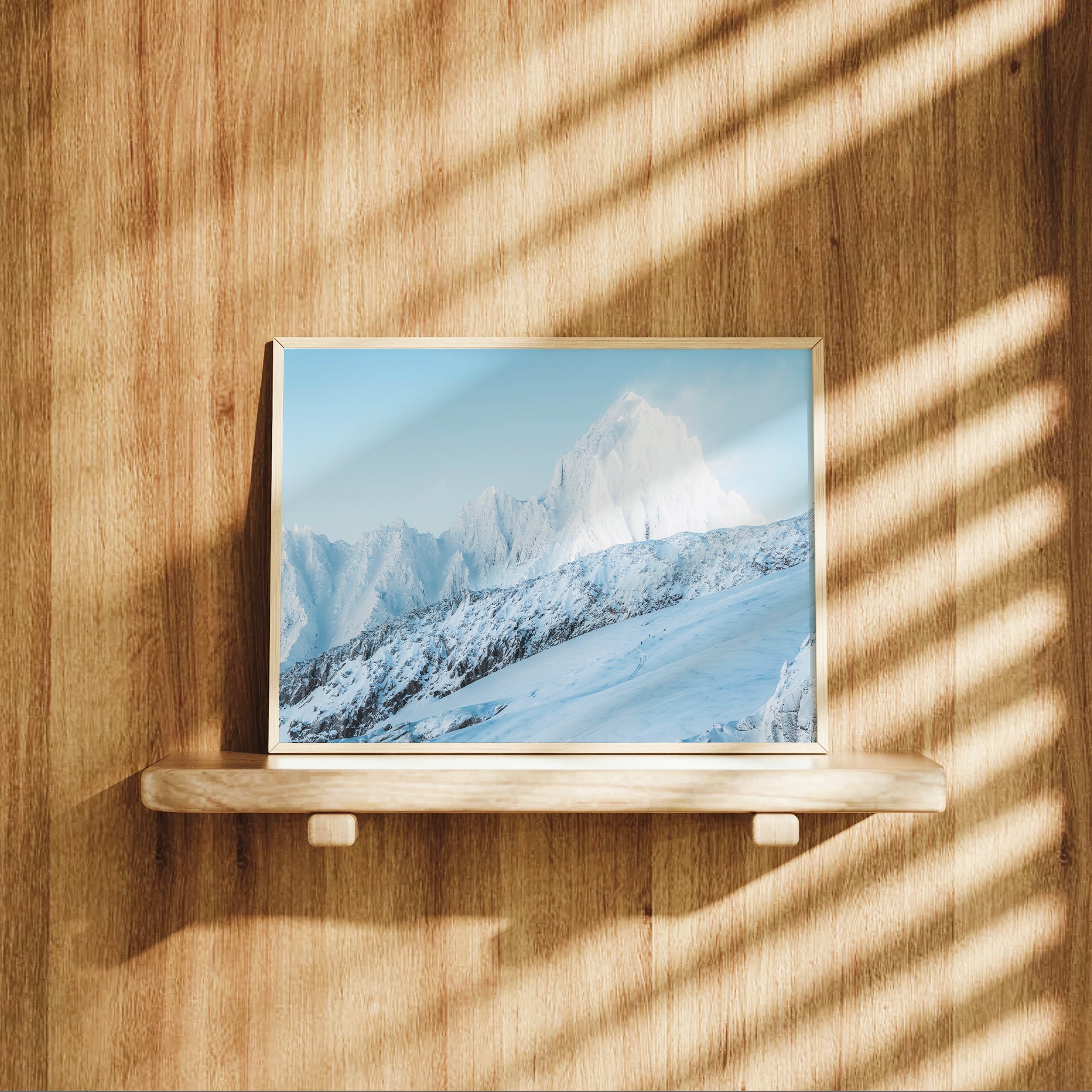 Aiguille du Chardonnet Alpine Wall Art – Chamonix Mountain Print