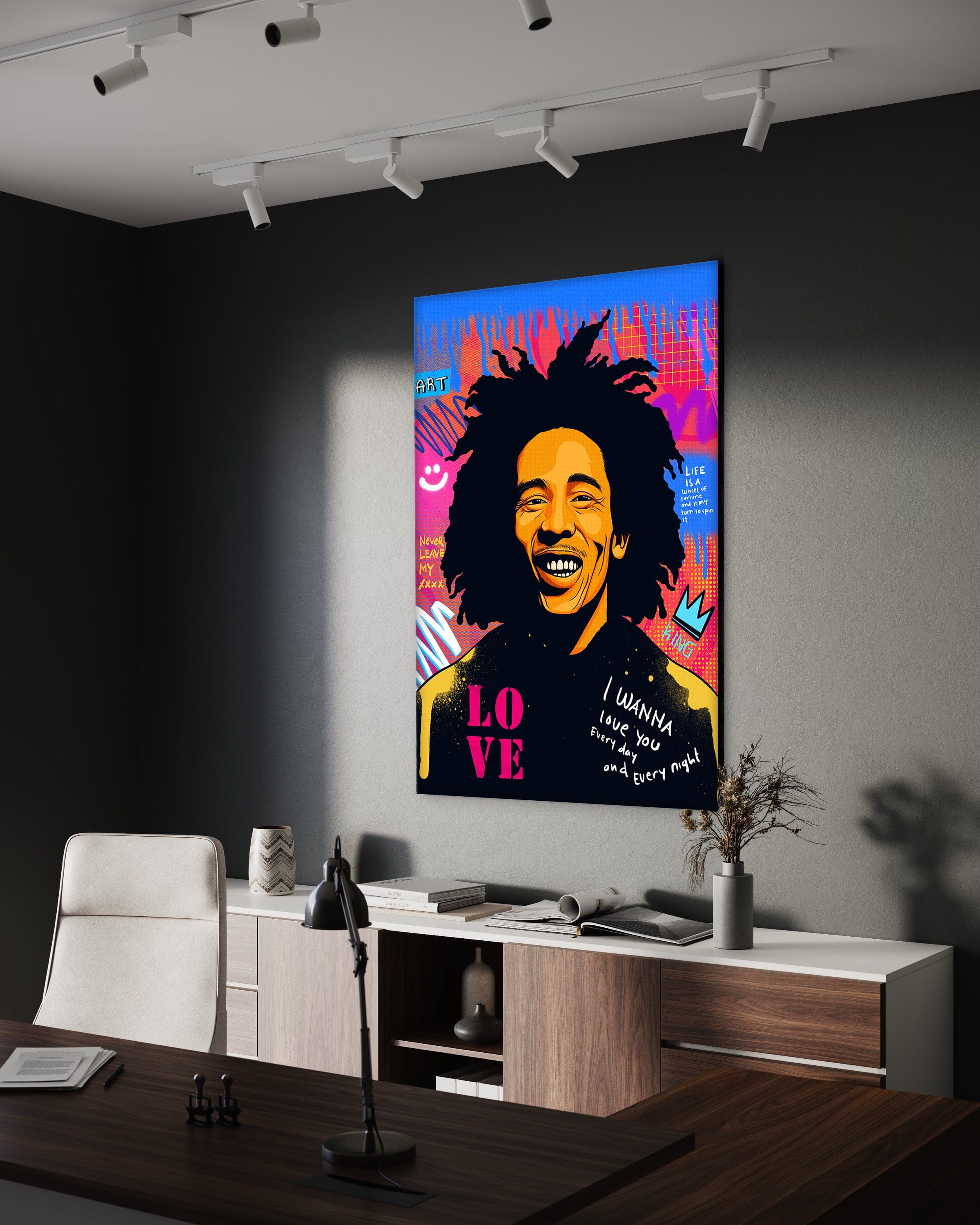 Bob Marley - Leinwandbild Pop Art by SimpleCanvas