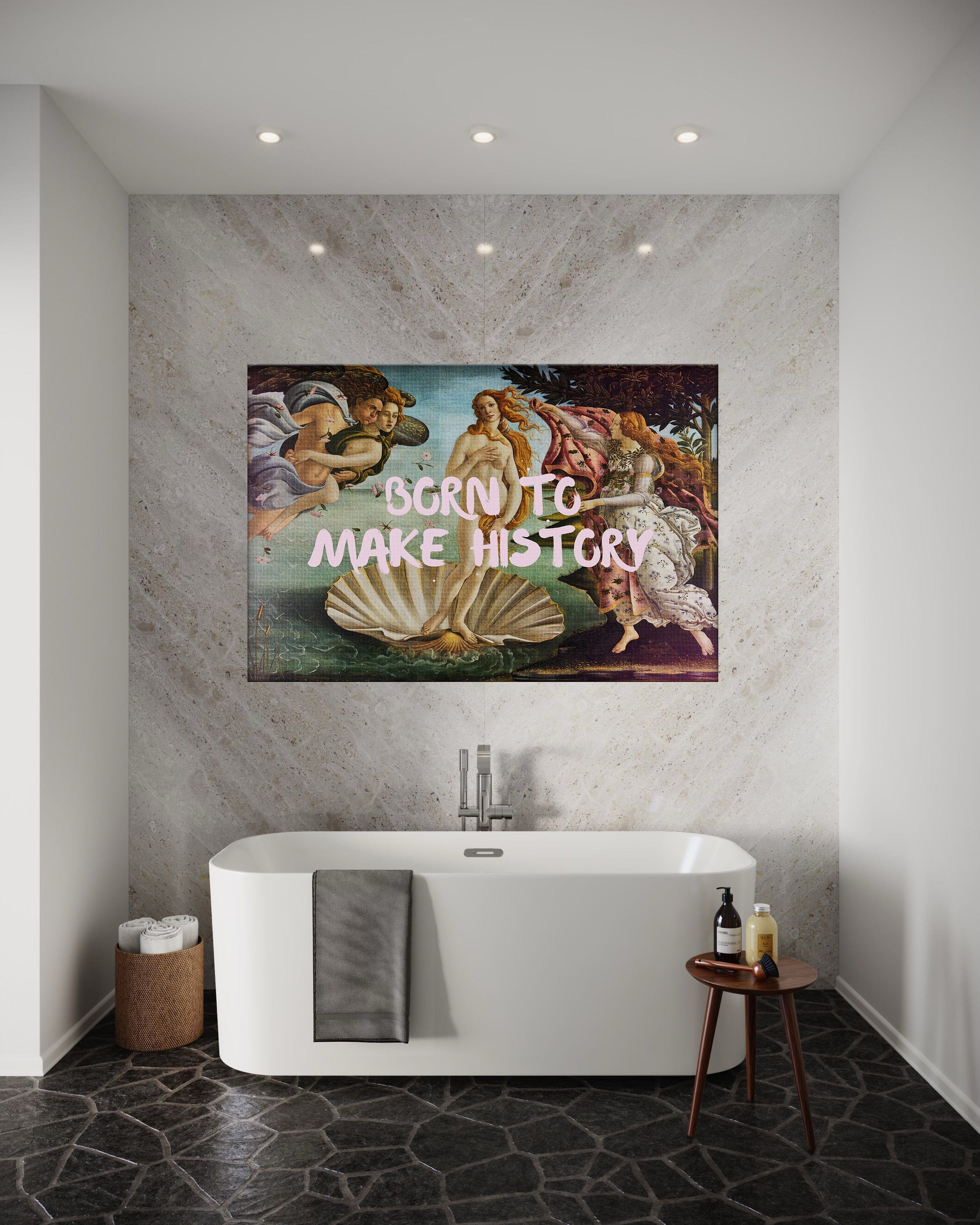 Born to make History - Leinwandbild Quotes by SimpleCanvas