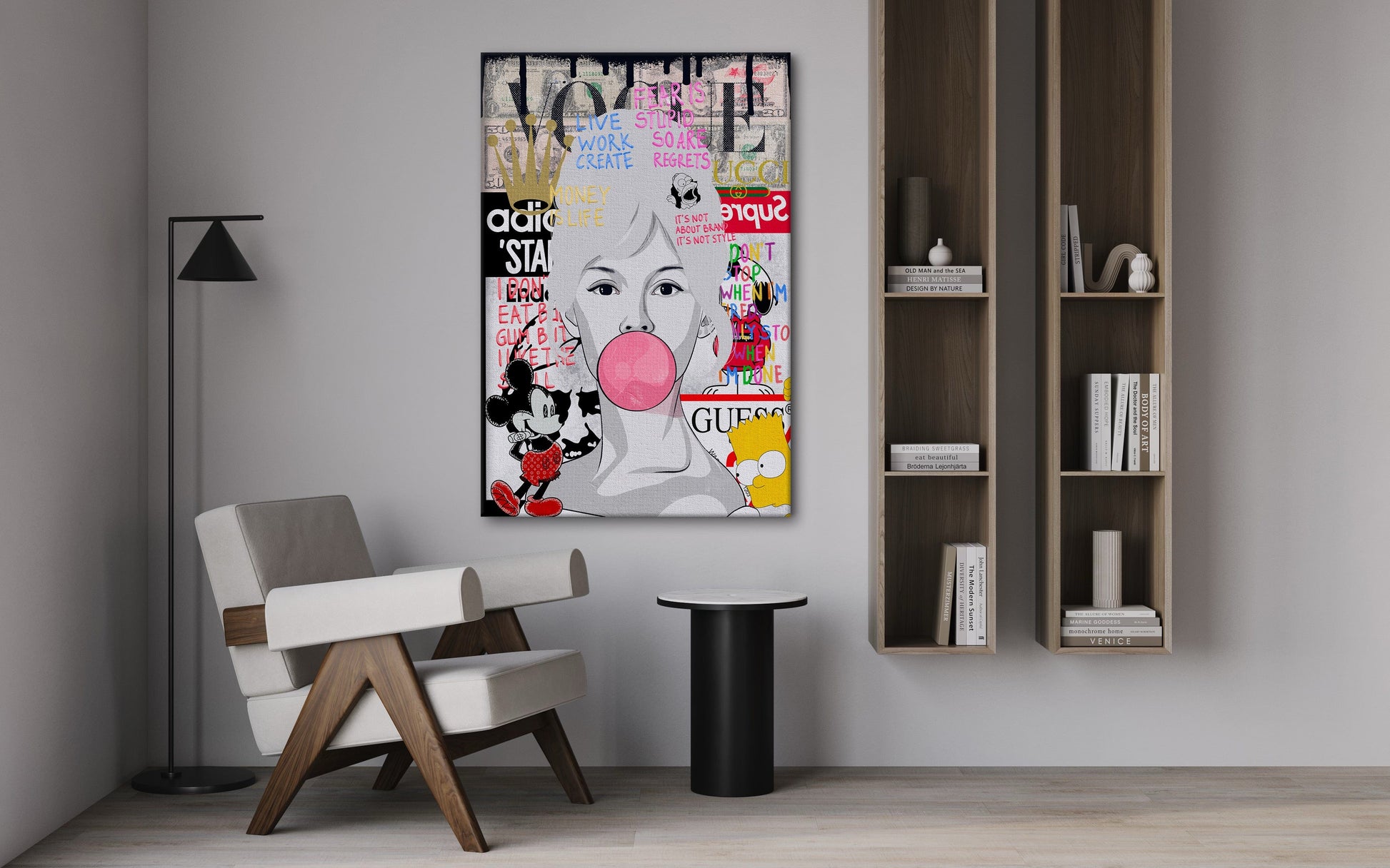 Brigitte Bardot - Leinwandbild Pop Art by SimpleCanvas