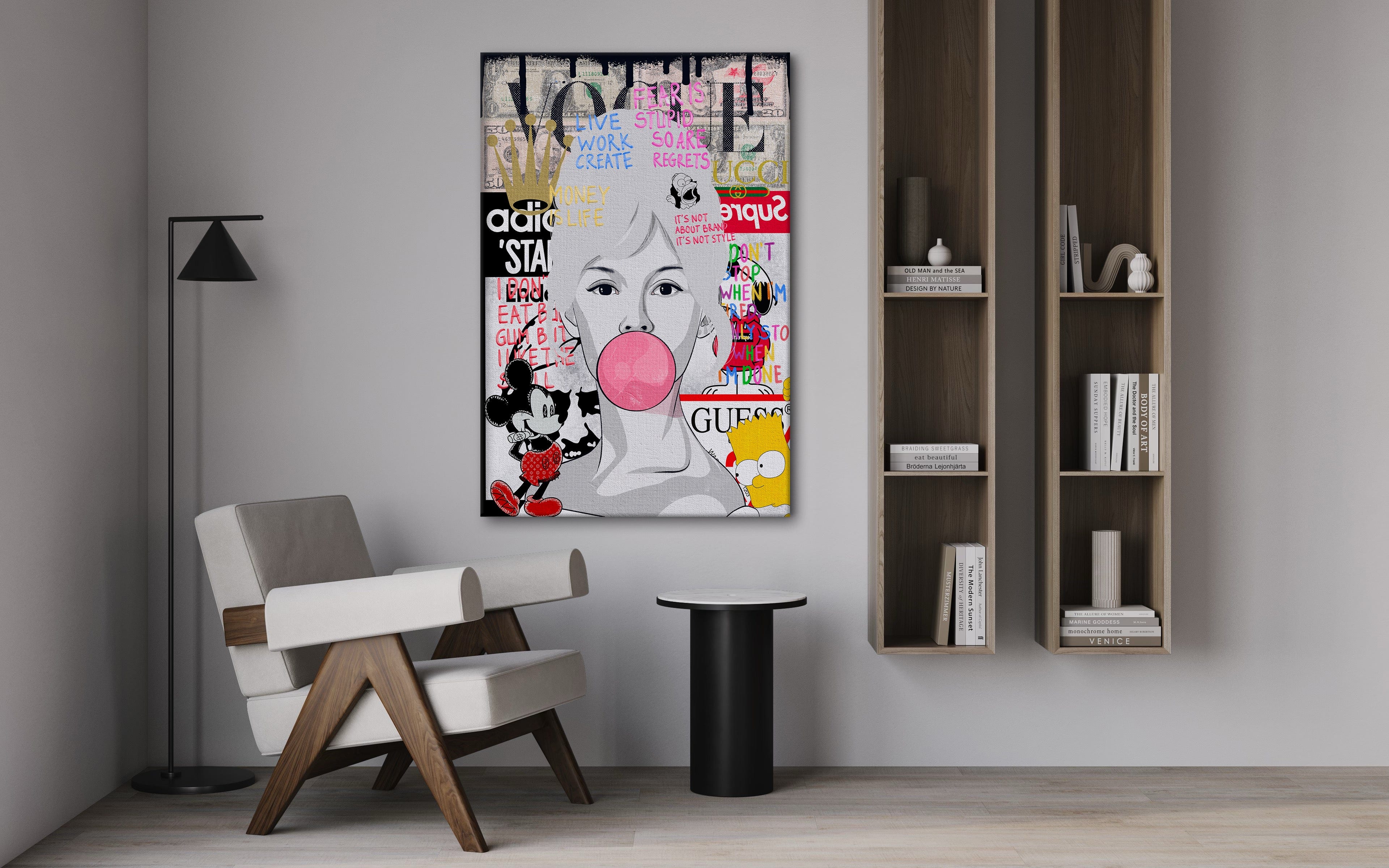 Brigitte Bardot - Leinwandbild Pop Art by SimpleCanvas