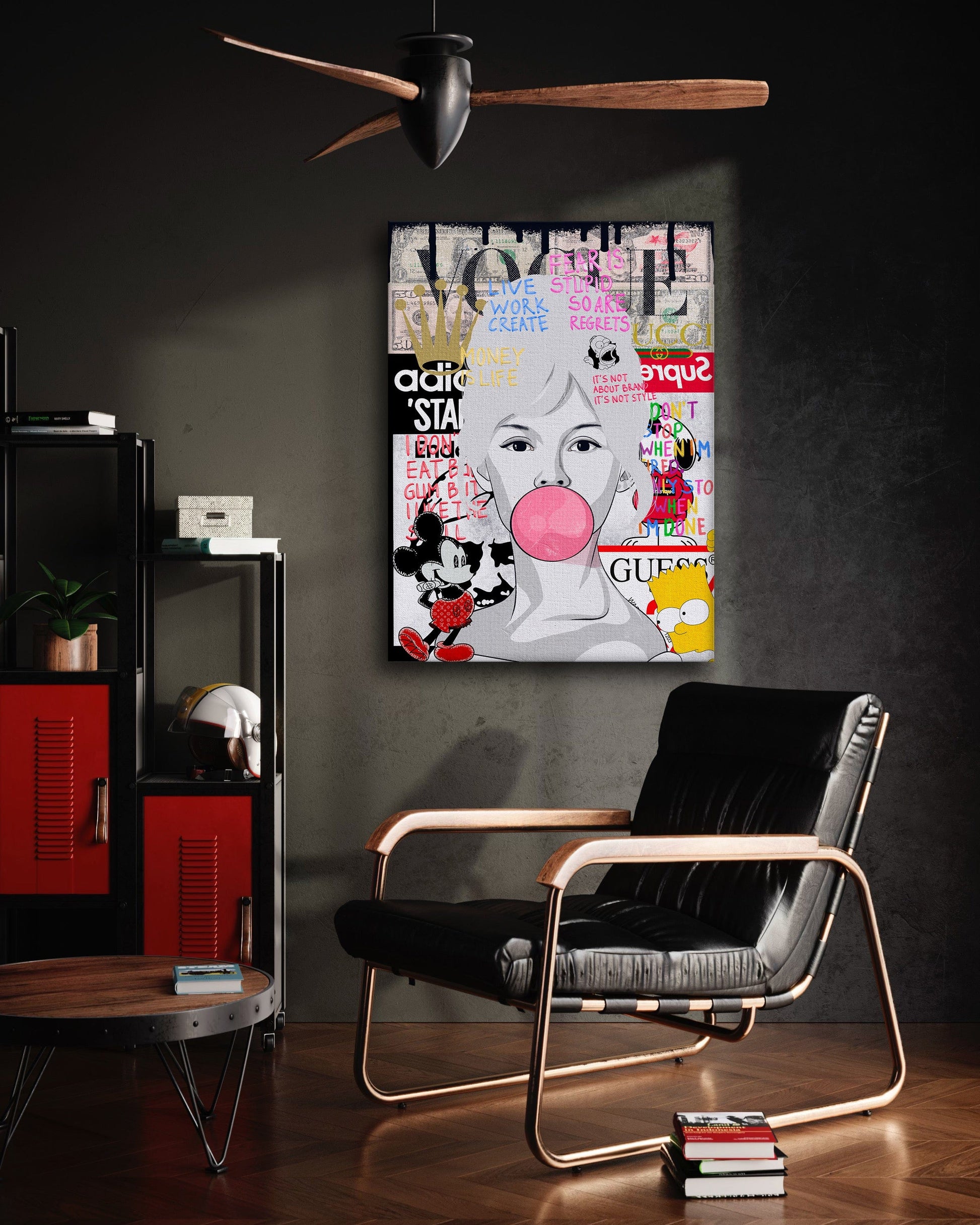 Brigitte Bardot - Leinwandbild Pop Art by SimpleCanvas