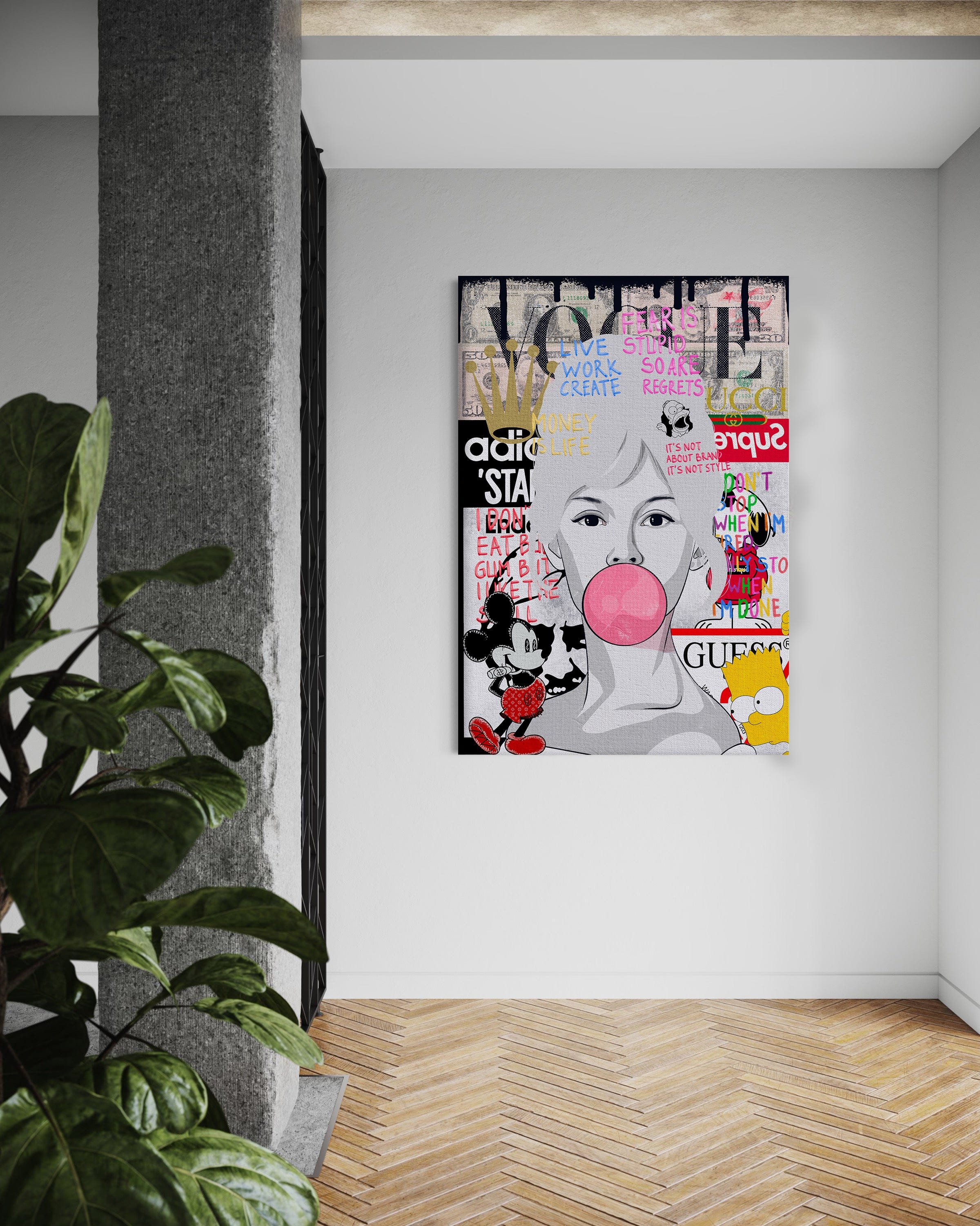 Brigitte Bardot - Leinwandbild Pop Art by SimpleCanvas