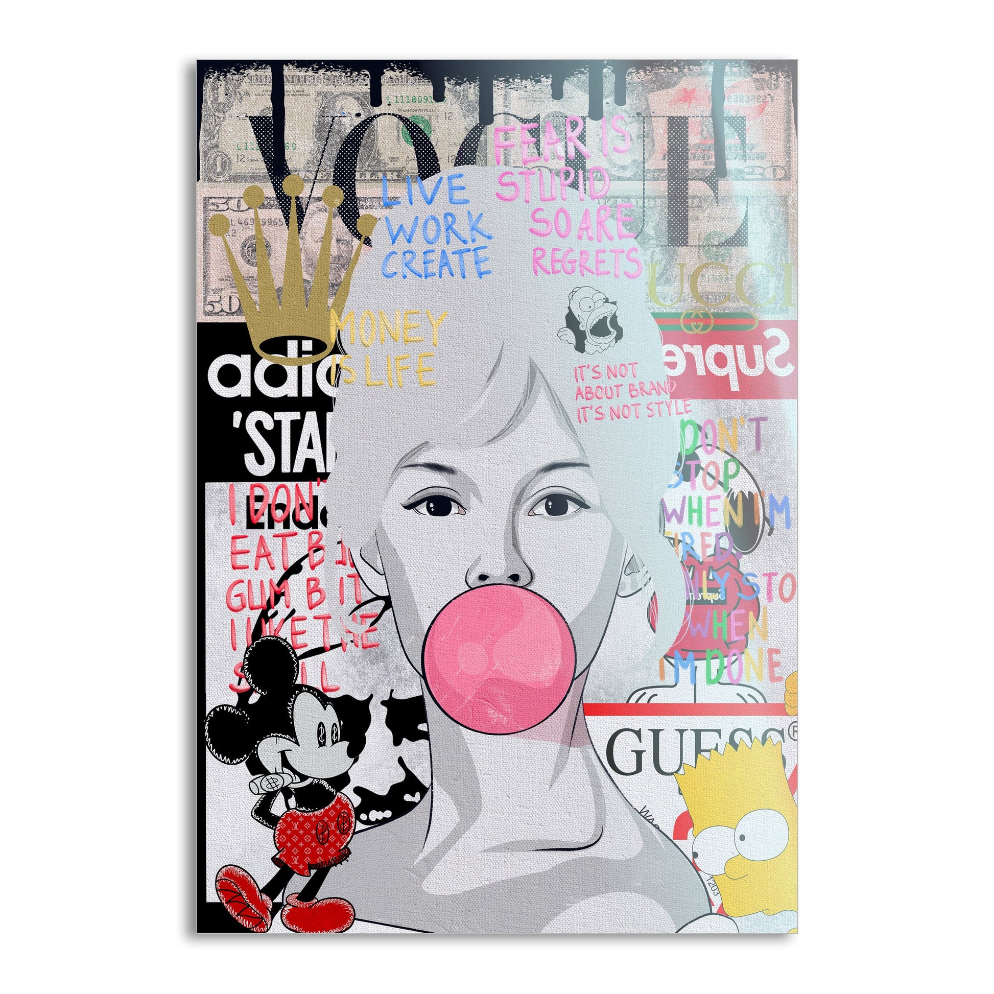 Brigitte Bardot - Leinwandbild Pop Art by SimpleCanvas