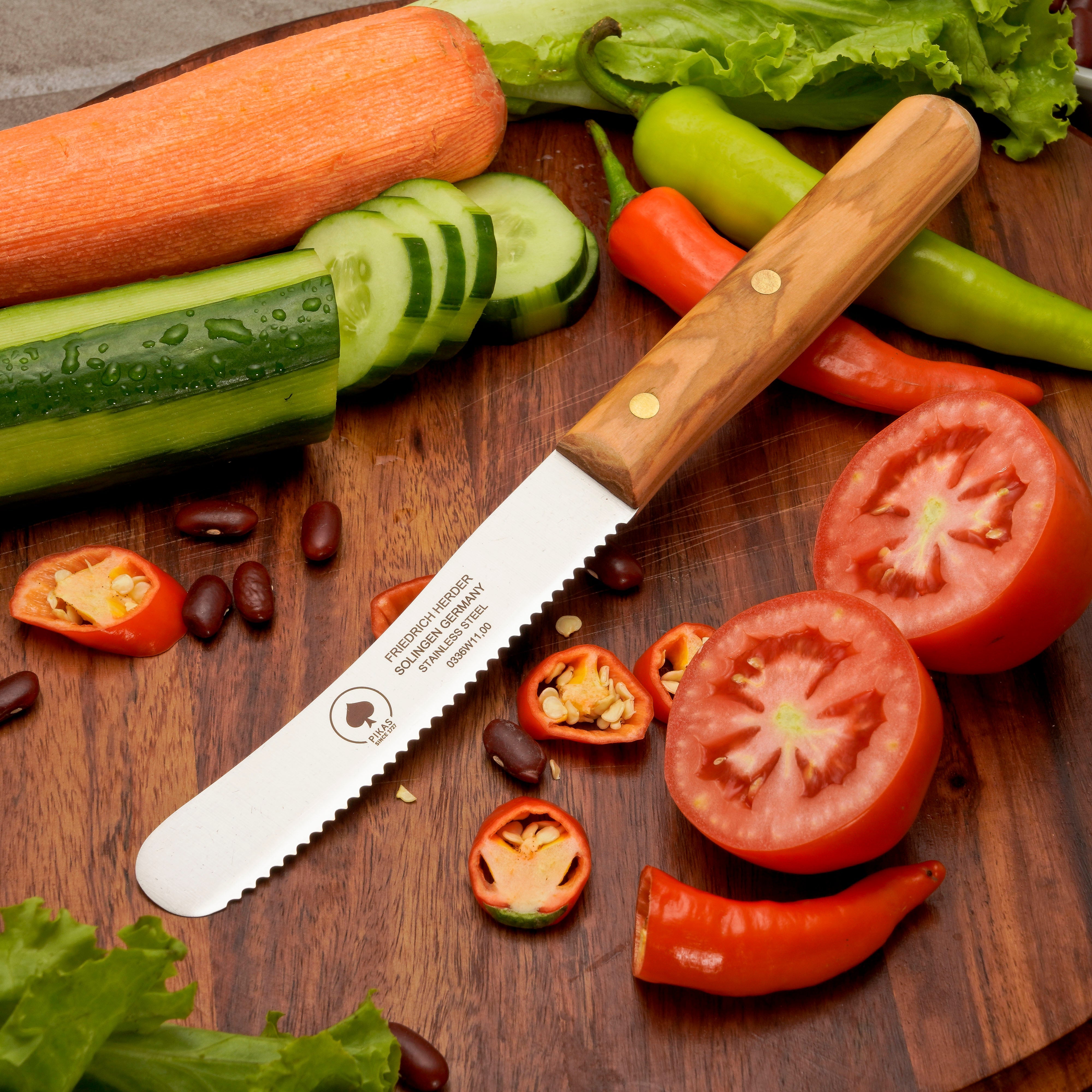 Buckelsmesser Frühstücksmesser Pikas Handgefertigt In Traditioneller Und Moderner Schleiftechnik Für Anhaltende Schärfe