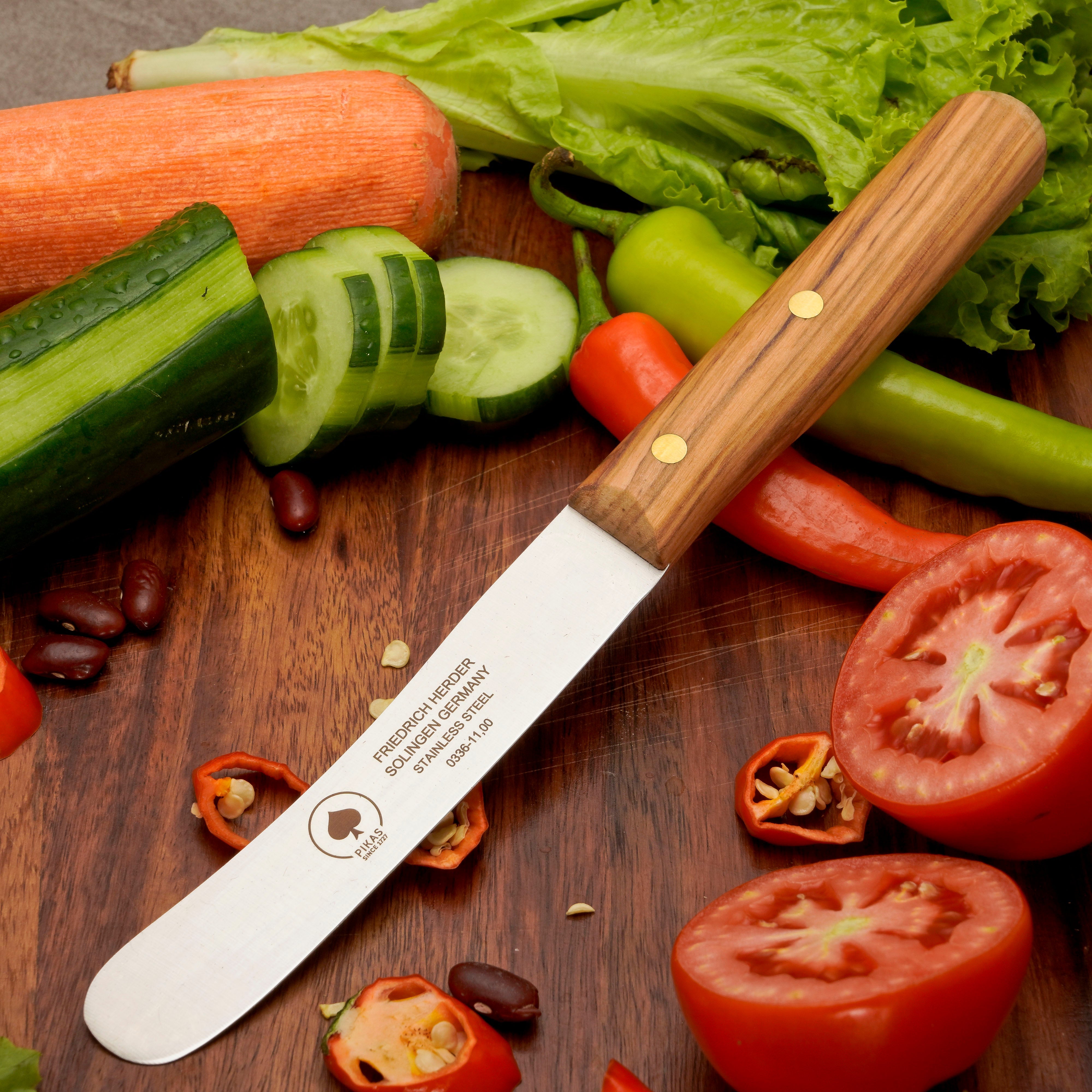 Buckelsmesser Frühstücksmesser Pikas Handgefertigt In Traditioneller Und Moderner Schleiftechnik Für Anhaltende Schärfe