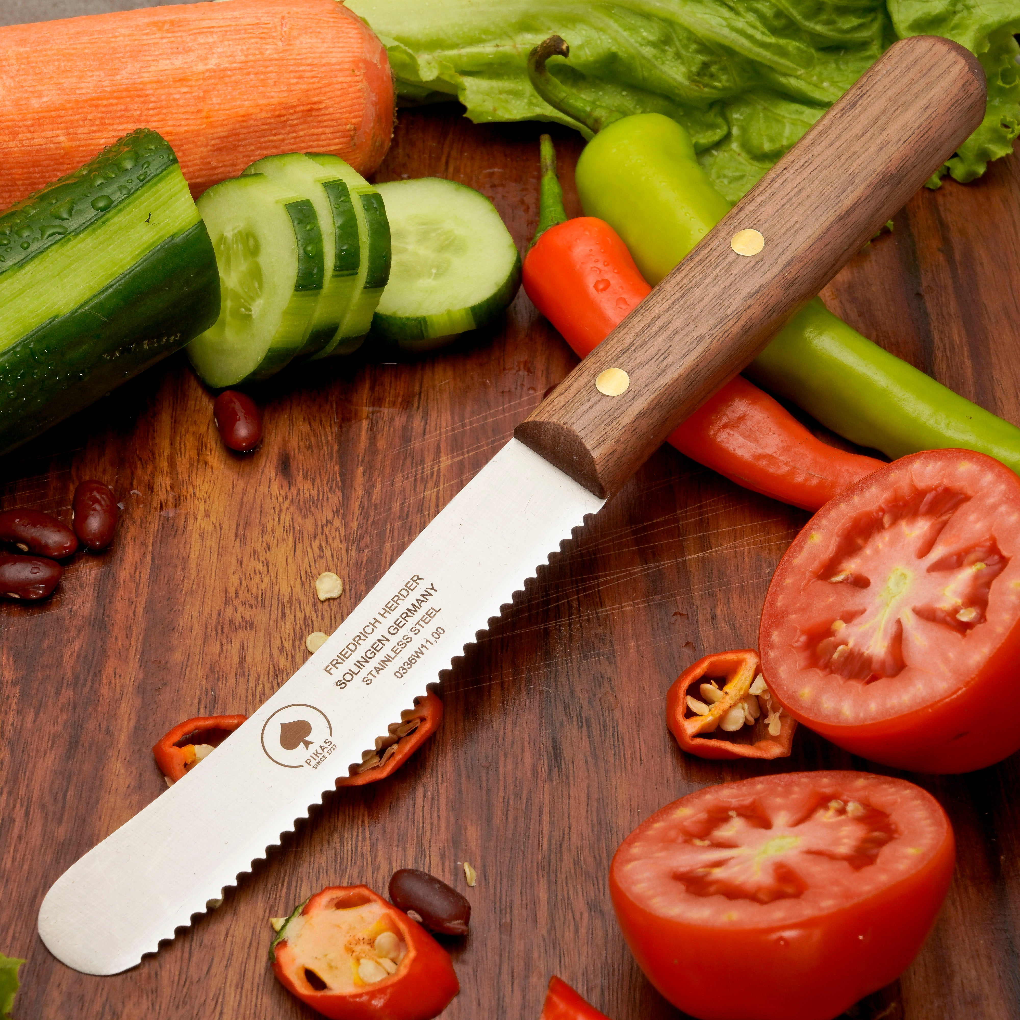 Buckelsmesser Frühstücksmesser Pikas Handgefertigt In Traditioneller Und Moderner Schleiftechnik Für Anhaltende Schärfe