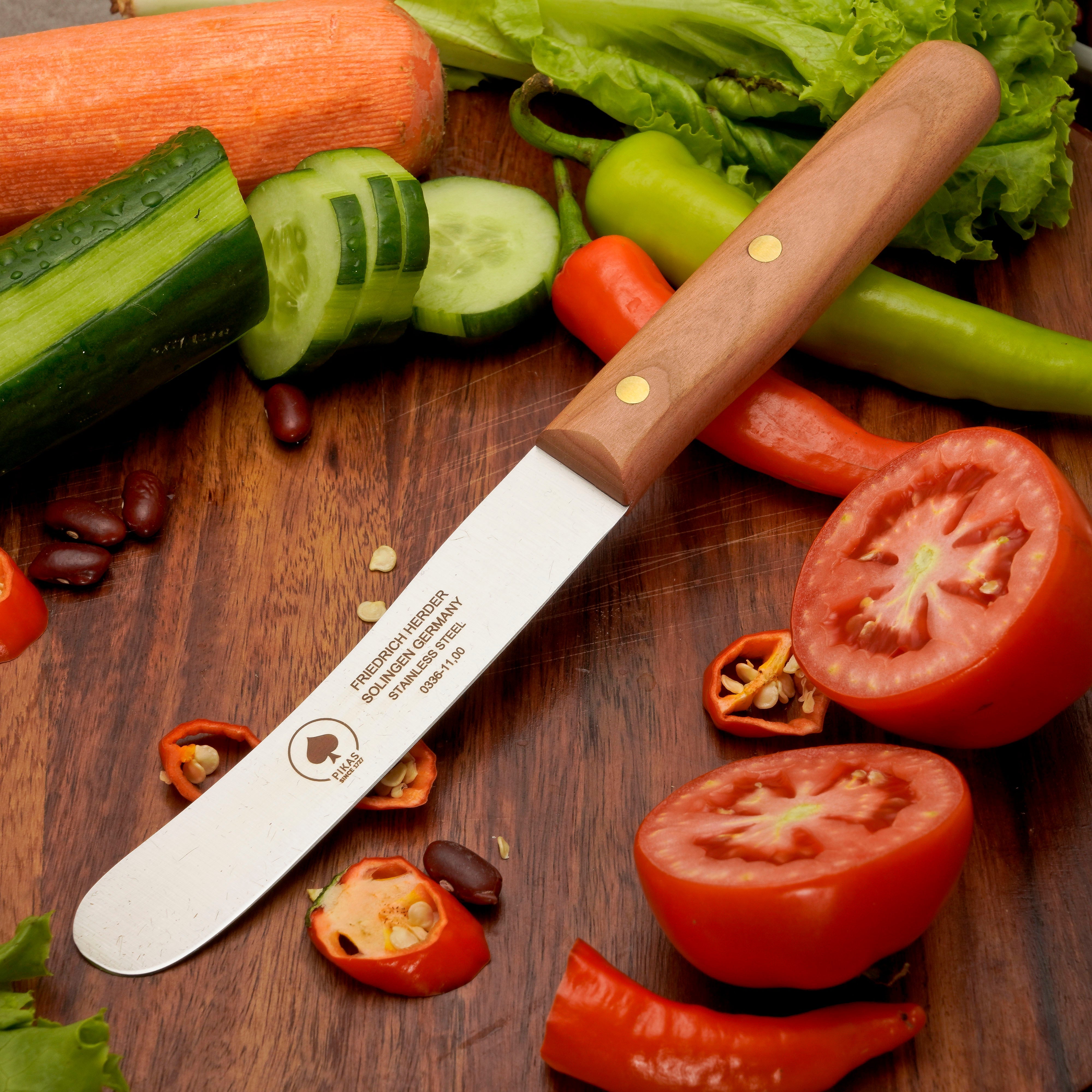 Buckelsmesser Frühstücksmesser Pikas Handgefertigt In Traditioneller Und Moderner Schleiftechnik Für Anhaltende Schärfe