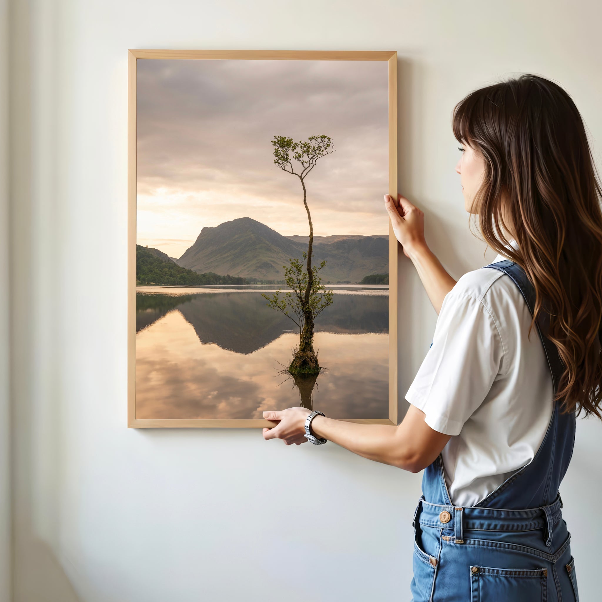 Buttermere Lone Tree – Lake District Wall Art Print