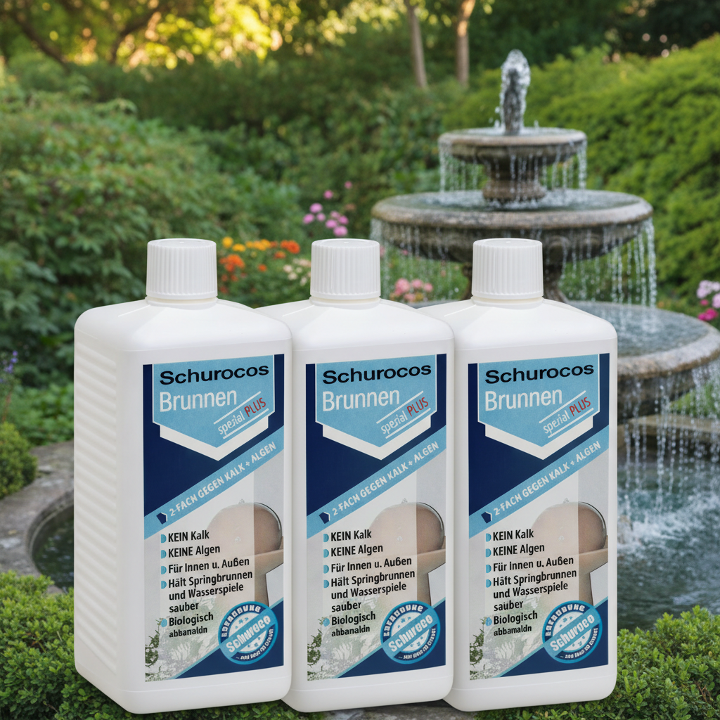 Brunnen-Spezial gegen Algen/Kalk befreit Wasserspiele von Kalk und Algen