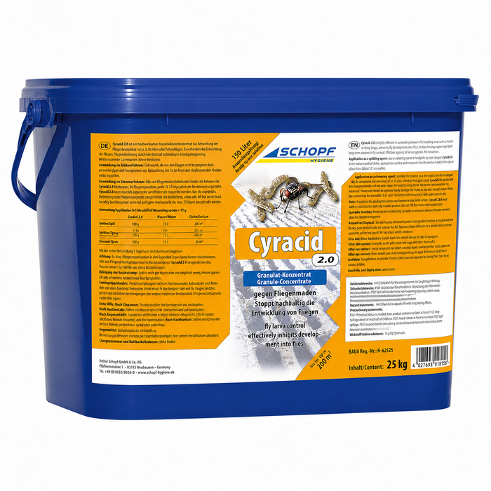 Schopf Cyracid 2.0 gegen Fliegenlarven 25 kg