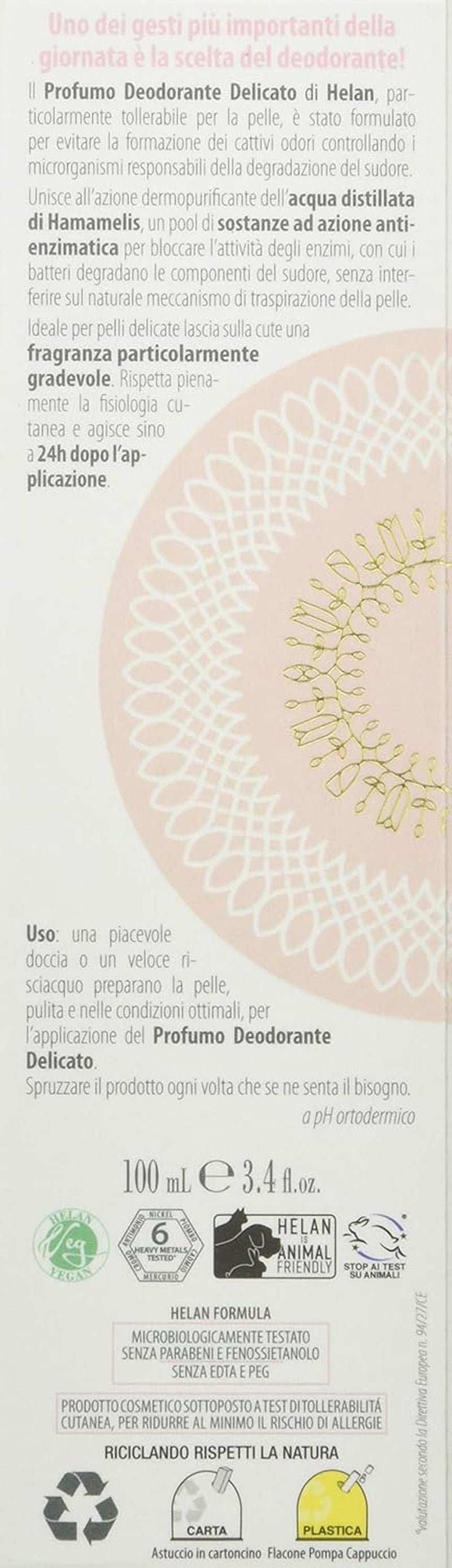 , Fior Di Talco - Sanftes Deo Damen Alkoholfrei, Parfum Damen Deospray Damen Hautreinigend, Deodorant Parfüm Frauen Gegen Juckreiz & Irritationen, Deo Damen Parfüm Made in Italy, Parfums 100 Ml