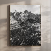 Cadini di Misurina – Black and White Dolomites Print