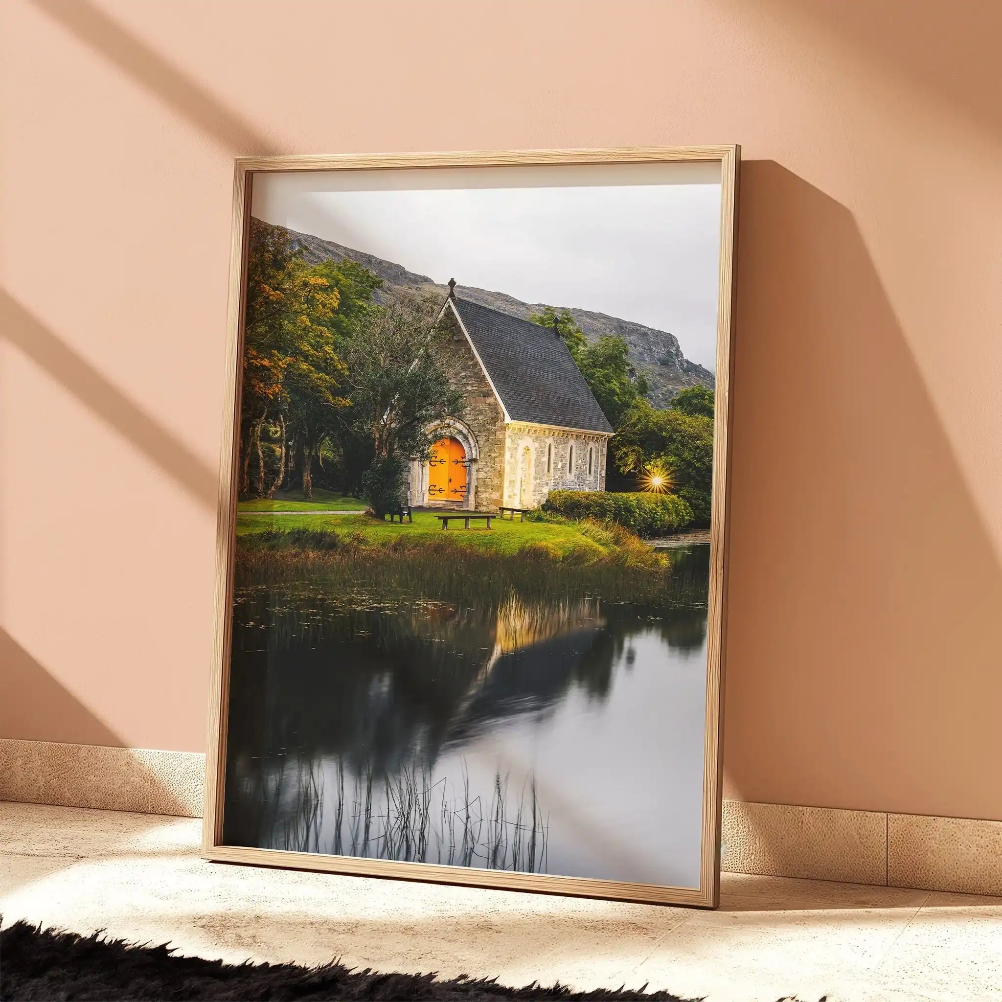 Gougane Barra Church Cork Wall Art Print – Irish Photography by Chamonix Prints