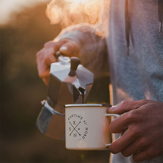 Emaille Tasse 450 Milliliter Camping Outdoor Becher Ultraleicht Robust Ideal Für Wanderung Festival