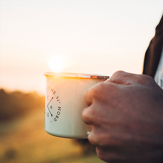 Emaille Tasse 450 Milliliter Camping Outdoor Becher Ultraleicht Robust Ideal Für Wanderung Festival