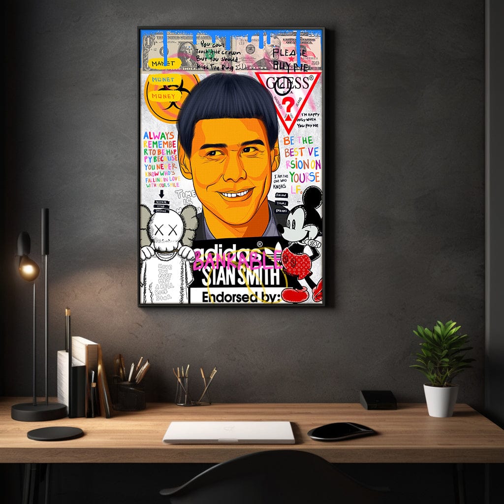 Carrey - Leinwandbild Pop Art by SimpleCanvas