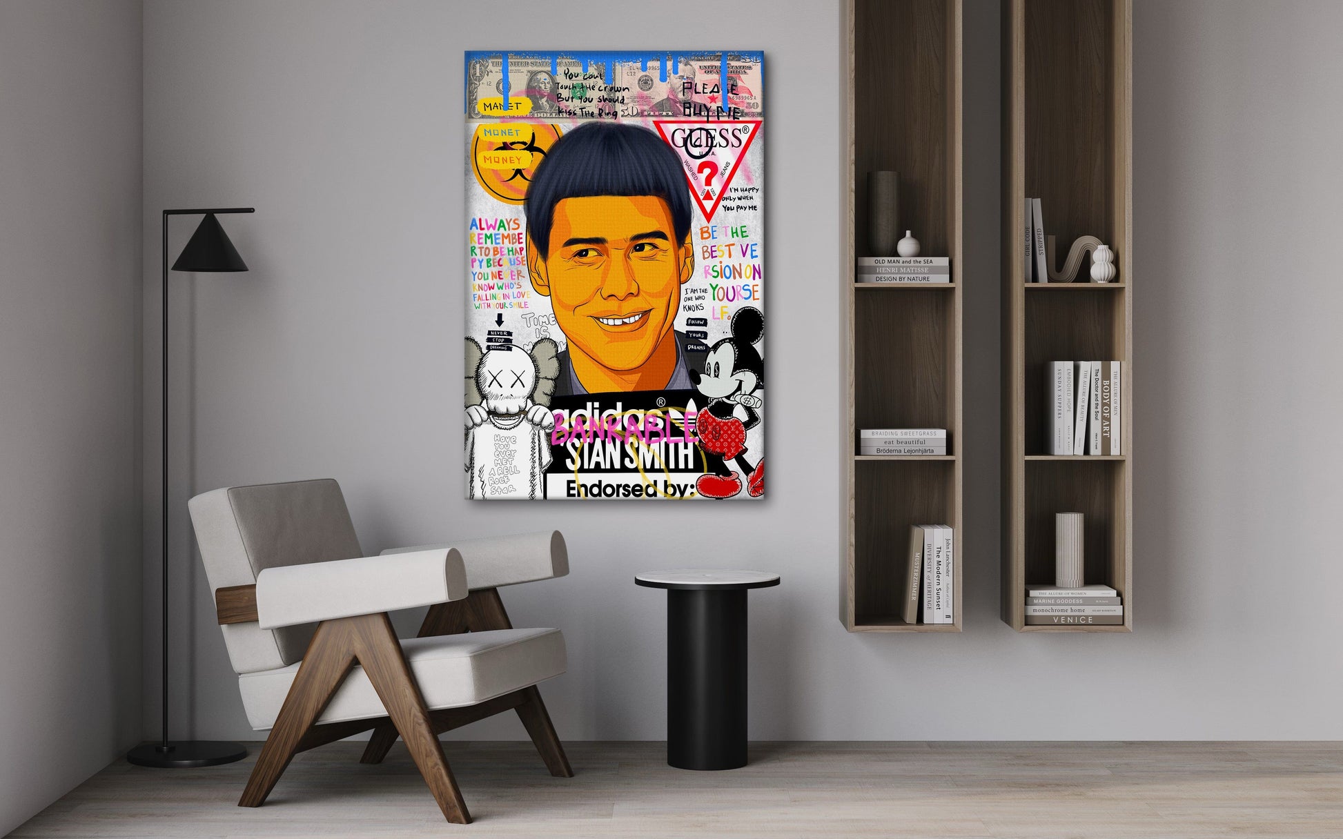 Carrey - Leinwandbild Pop Art by SimpleCanvas