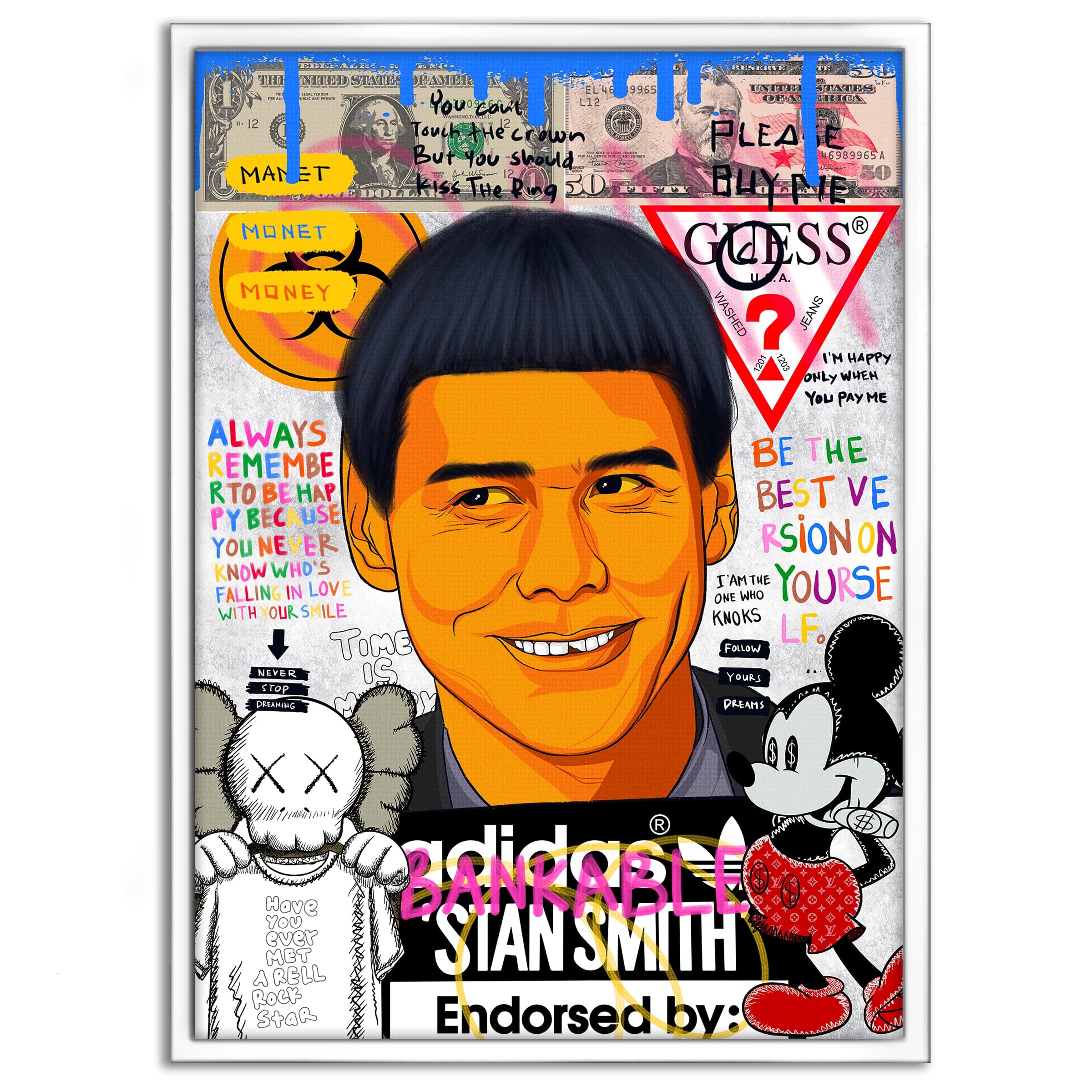 Carrey - Leinwandbild Pop Art by SimpleCanvas