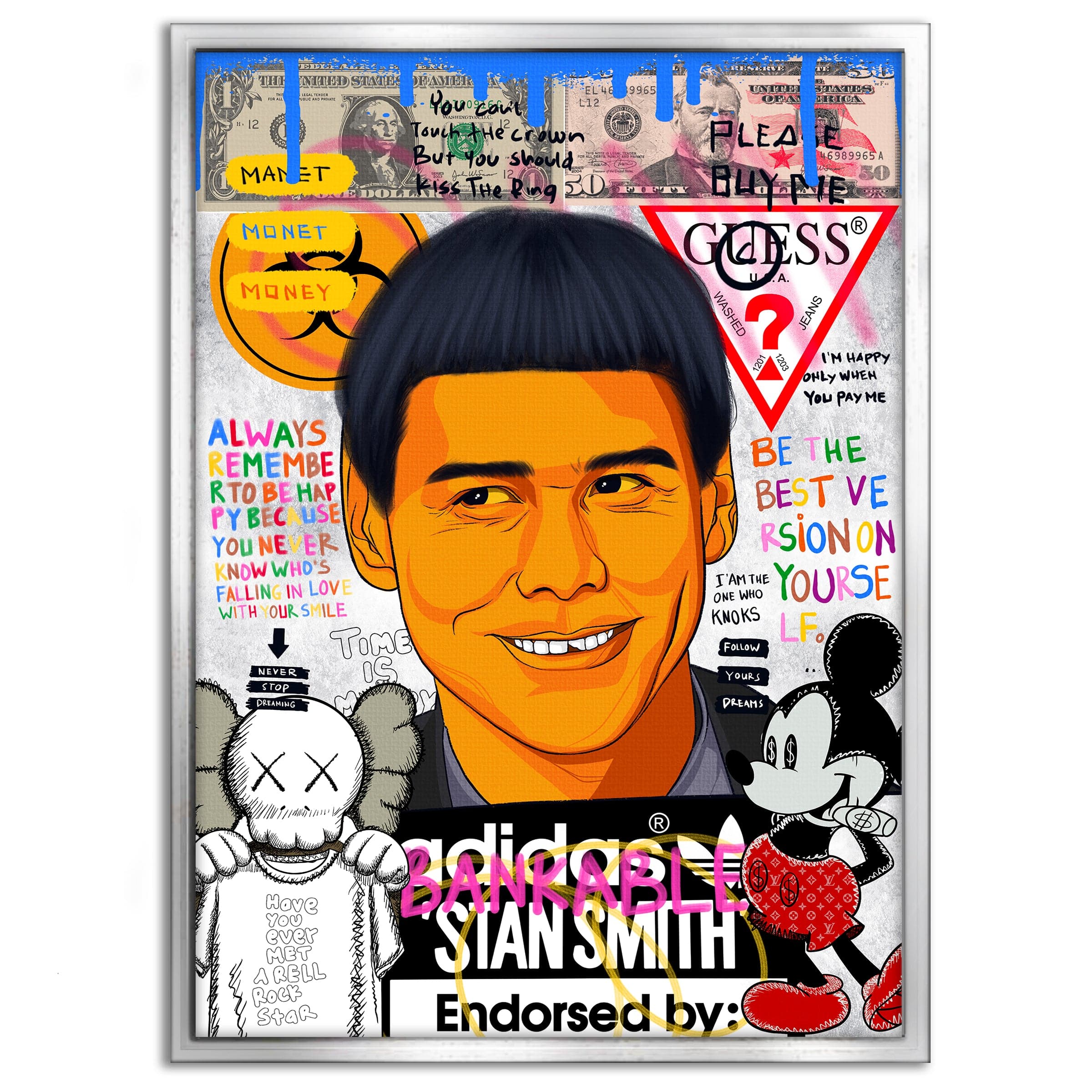 Carrey - Leinwandbild Pop Art by SimpleCanvas