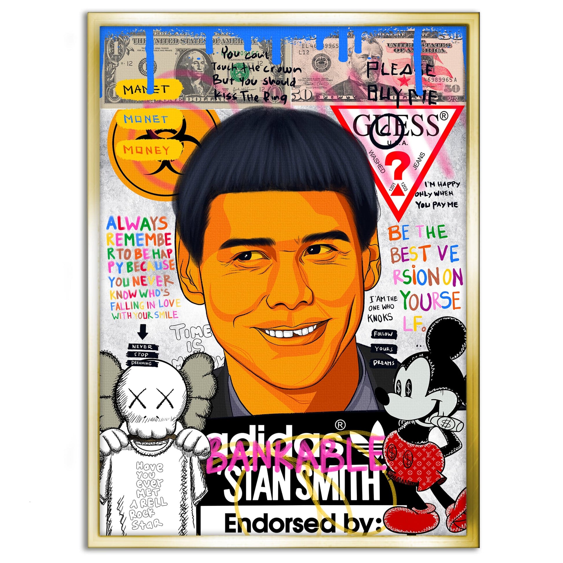 Carrey - Leinwandbild Pop Art by SimpleCanvas