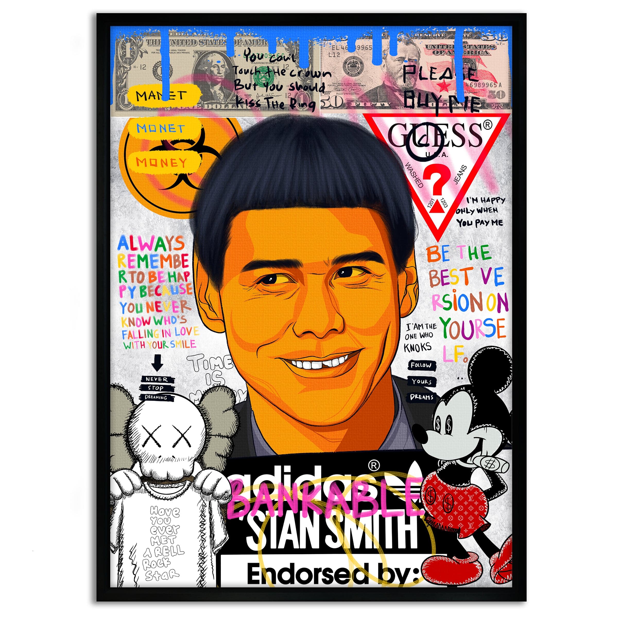 Carrey - Leinwandbild Pop Art by SimpleCanvas