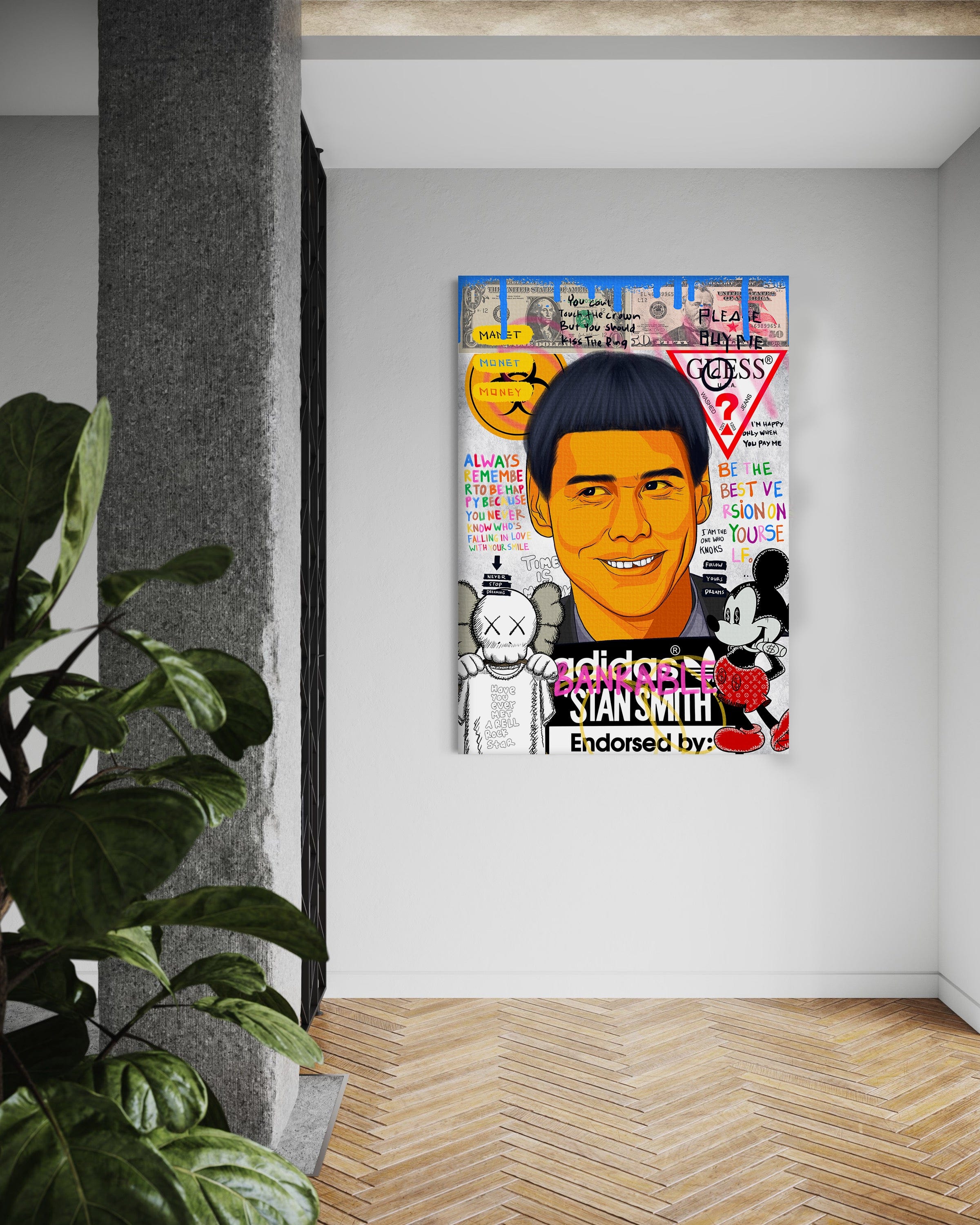 Carrey - Leinwandbild Pop Art by SimpleCanvas