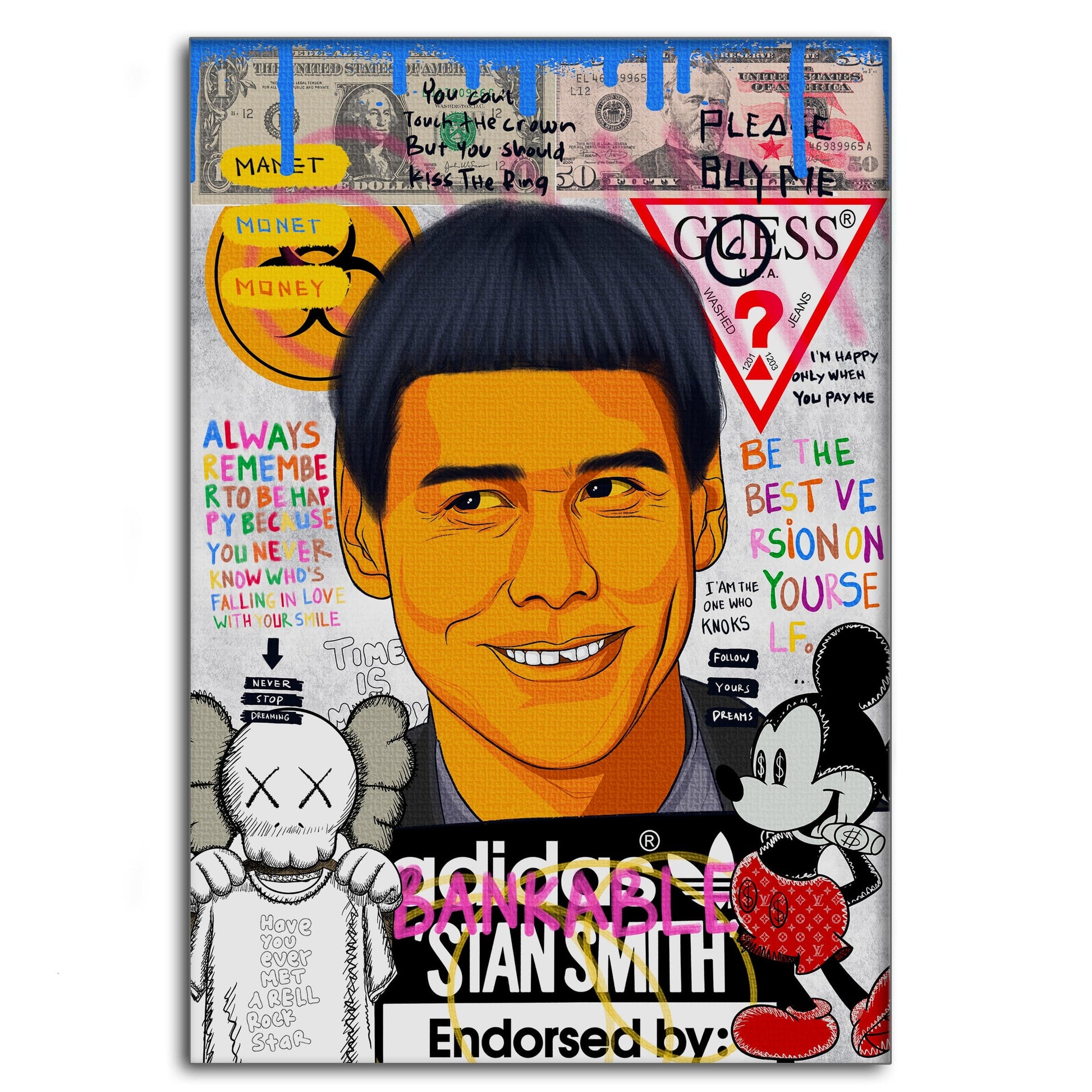 Carrey - Leinwandbild Pop Art by SimpleCanvas