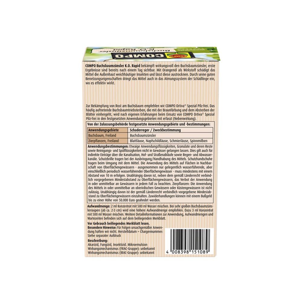 COMPO Buchsbaumzünsler K.O. Rapid