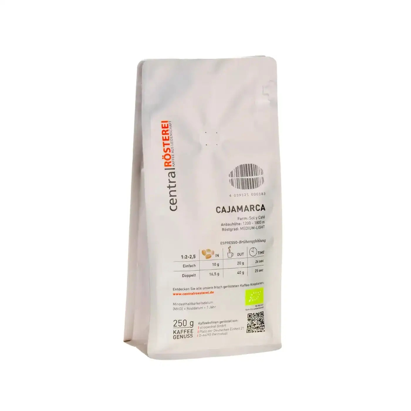 CentralRösterei Cajamarca Peru Fruchtig Würzig Komplex 100 Prozent Arabica Specialty Coffee Beerenaroma Lakritznuancen by RoasterGang