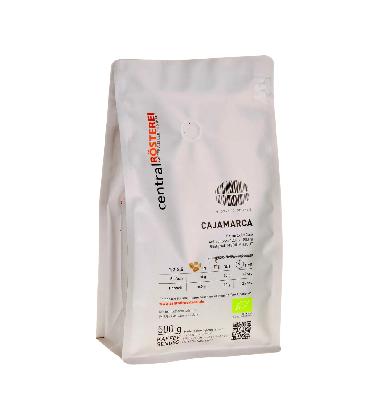 CentralRösterei Cajamarca Peru Fruchtig Würzig Komplex 100 Prozent Arabica Specialty Coffee Beerenaroma Lakritznuancen