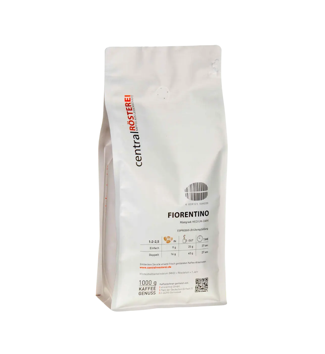 Fiorentino Von CentralRösterei Eine Elegante Arabica Robusta Kaffee Mischung Für Besondere Momente