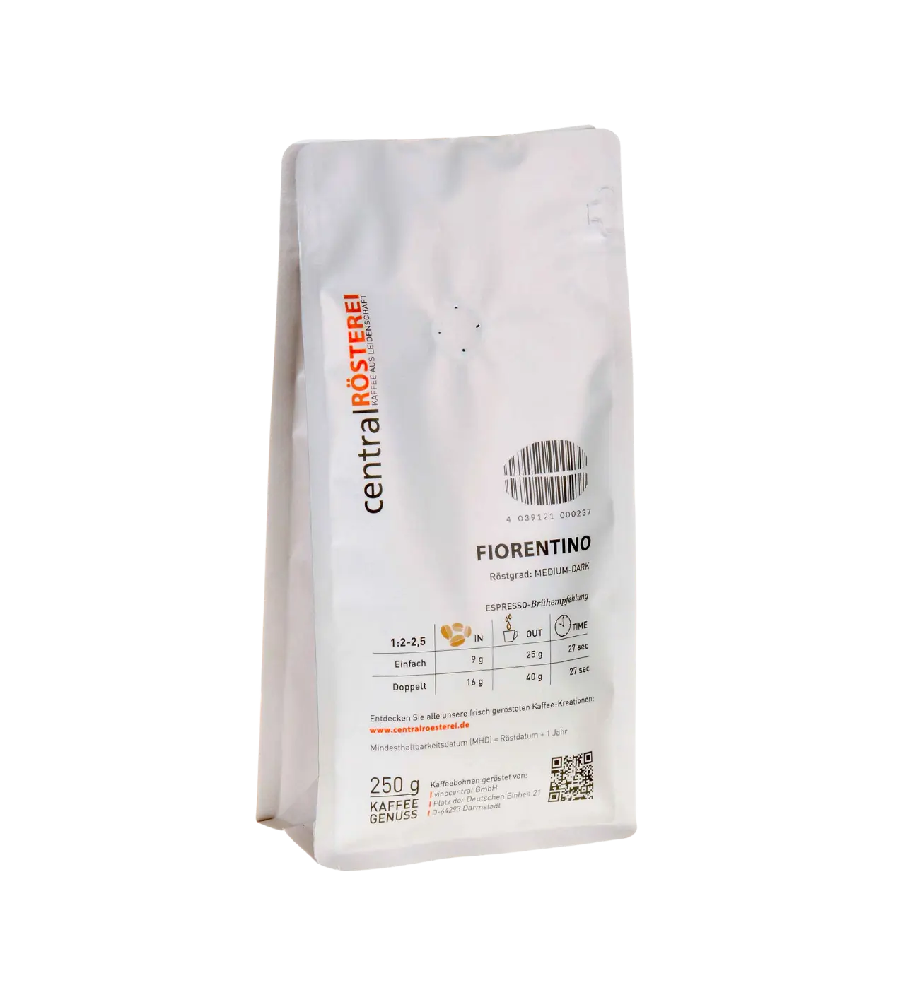 Fiorentino Von CentralRösterei Eine Elegante Arabica Robusta Kaffee Mischung Für Besondere Momente